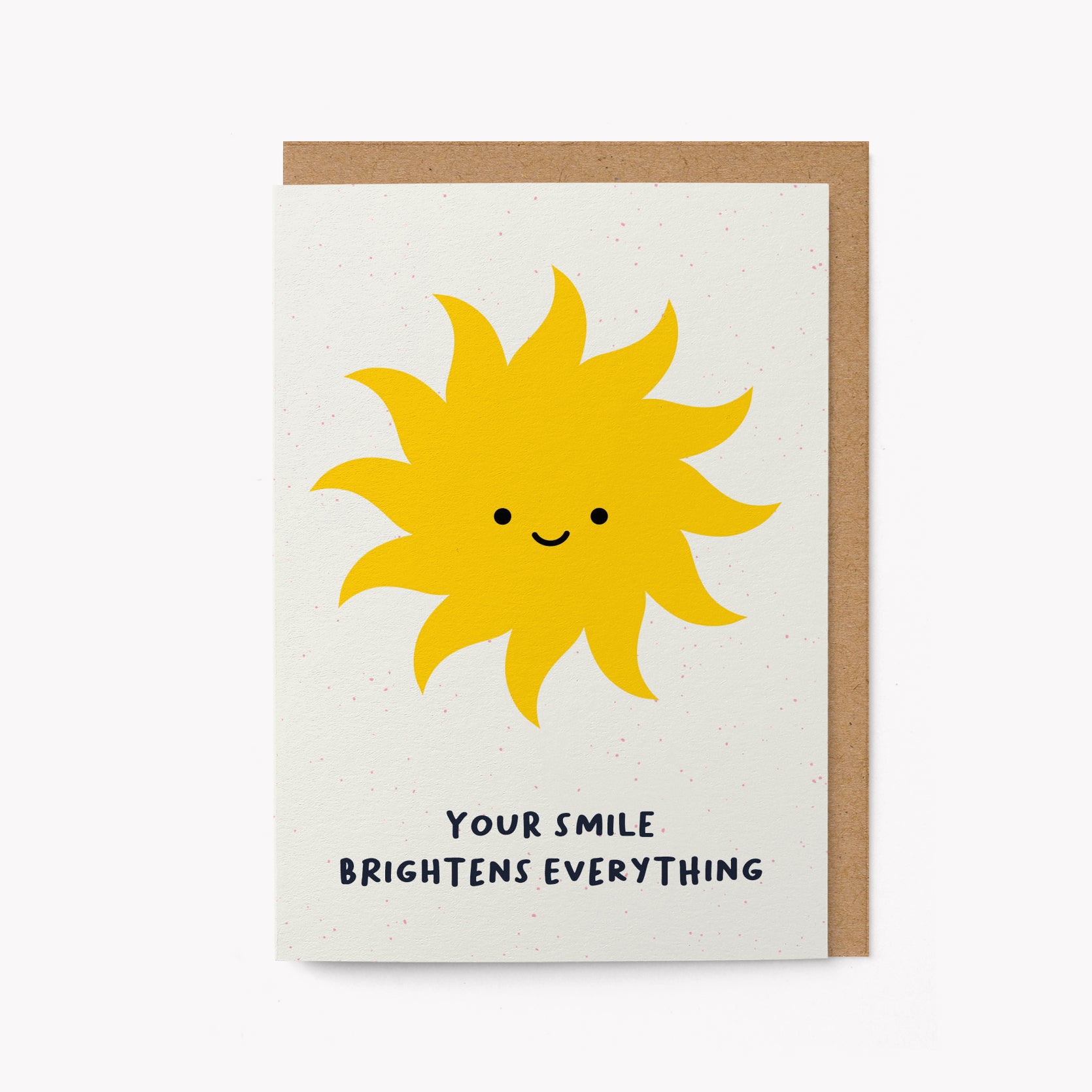 Your smile brightens everything - Love card