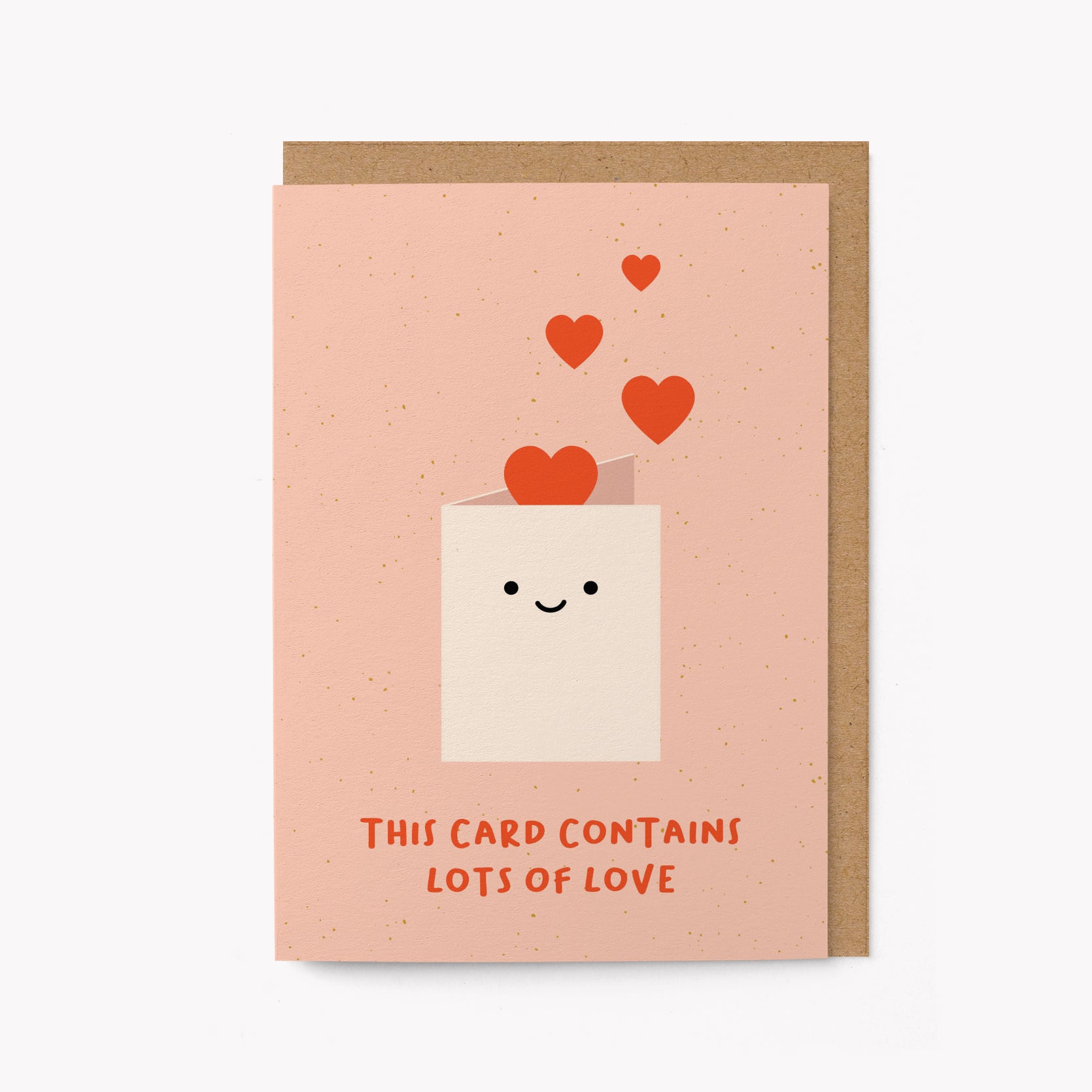 This card contains lots of love - Greeting card