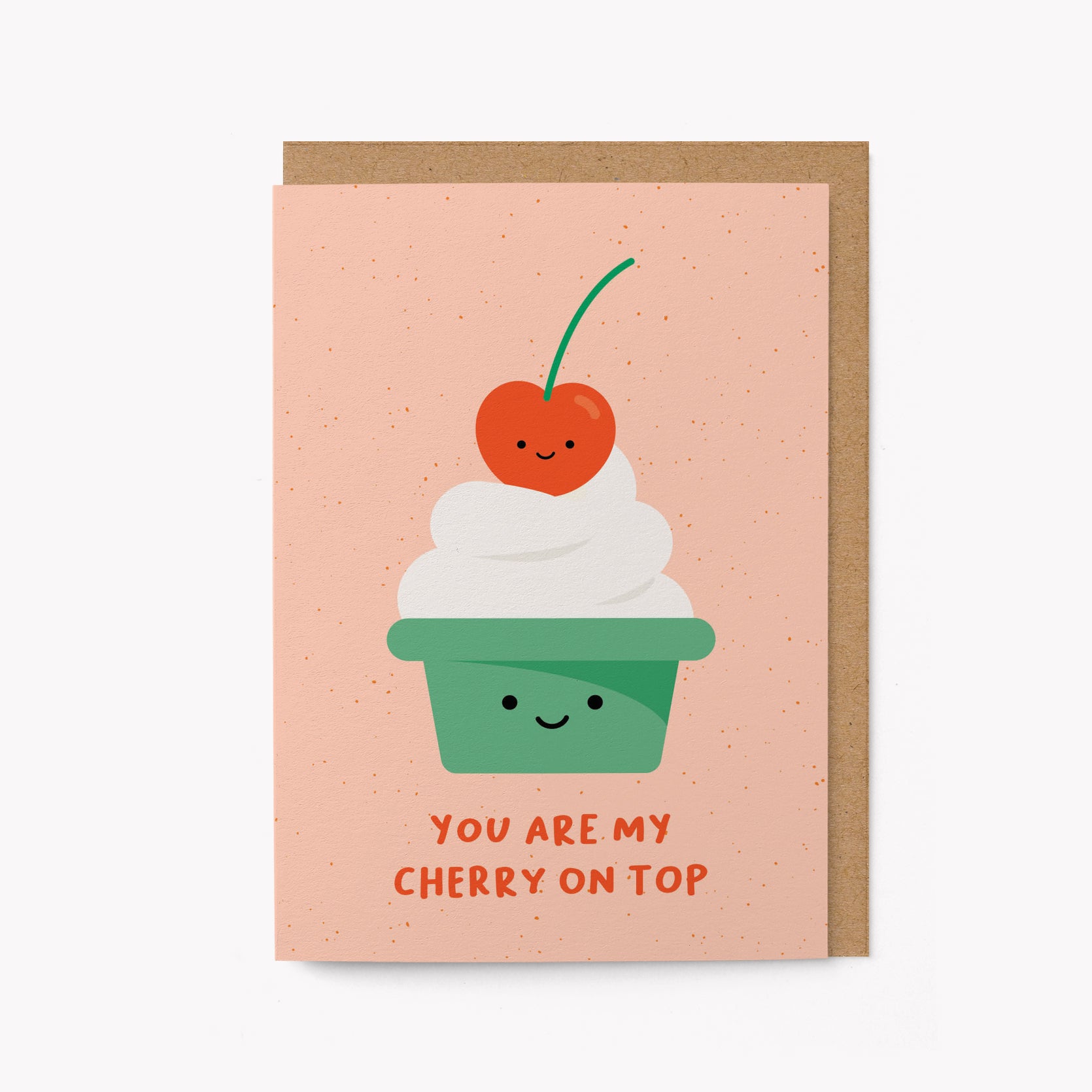 You are my cherry on top - Love greeting card