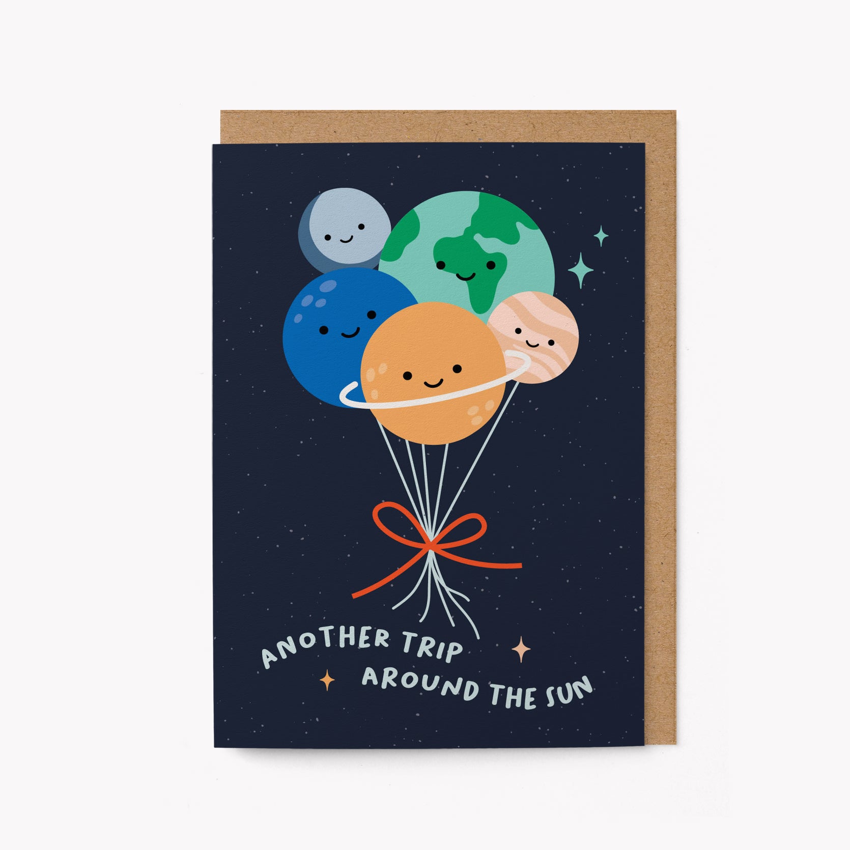 Planet Balloons - Birthday card