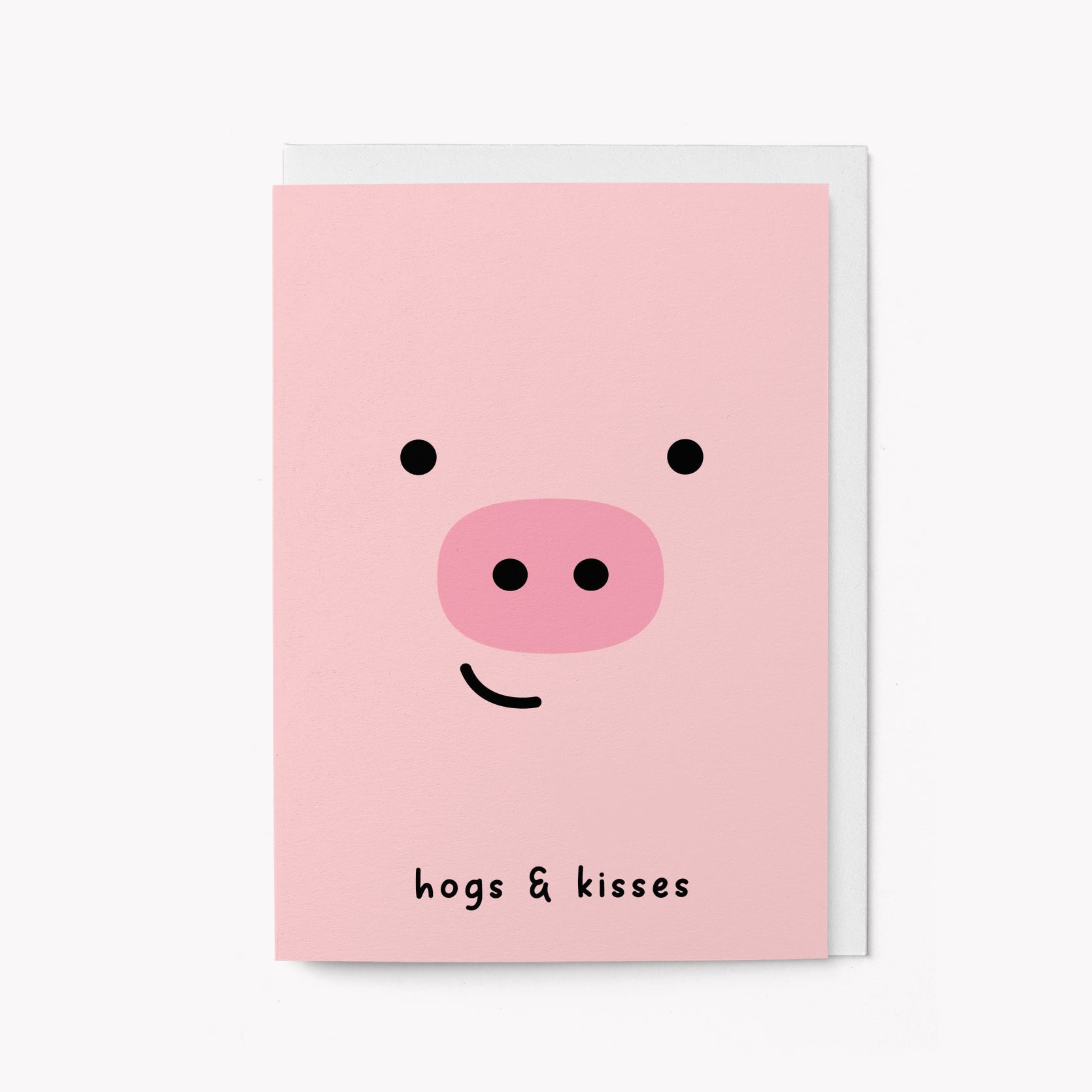 Hogs & Kisses - Love greeting card