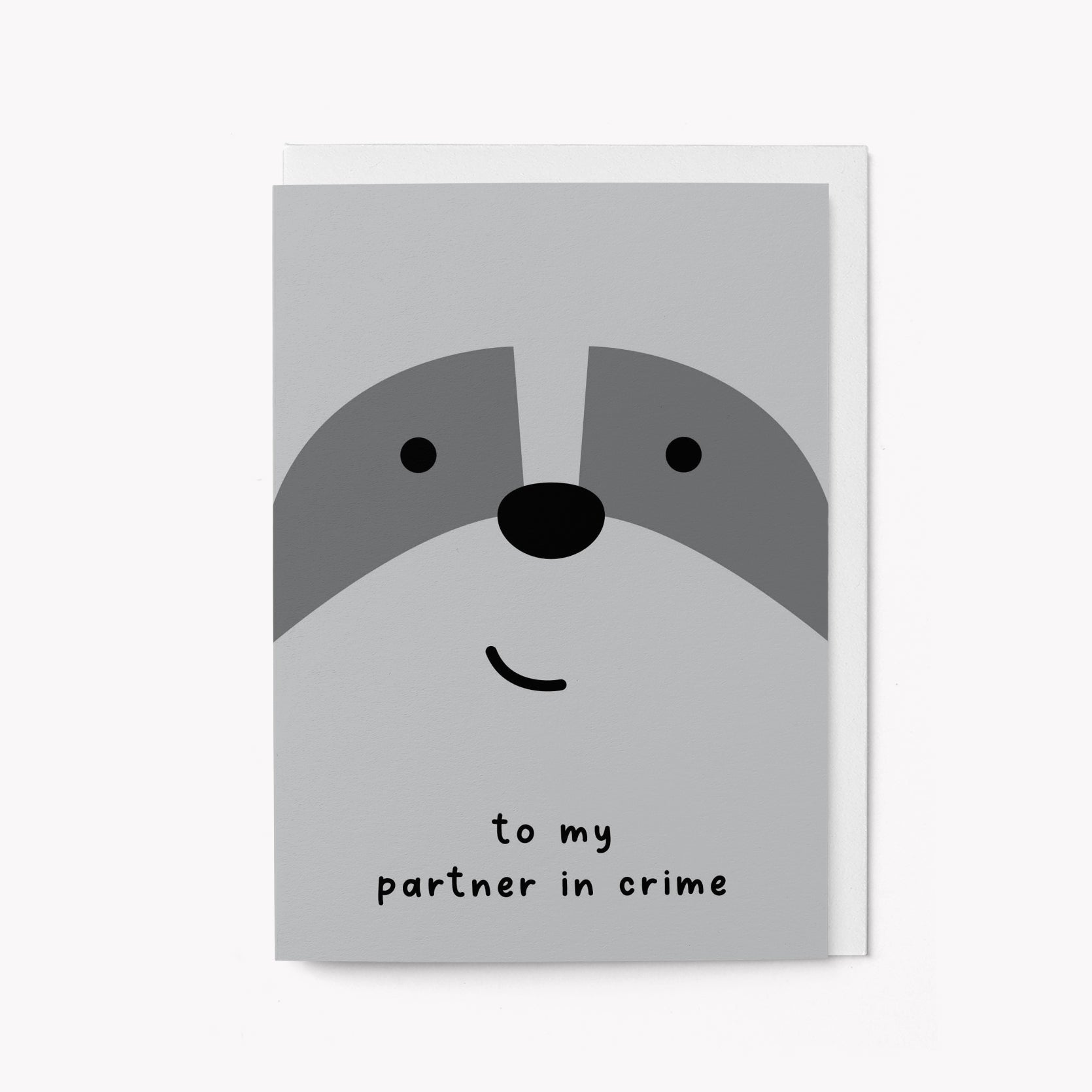 To my partner in crime - Love card