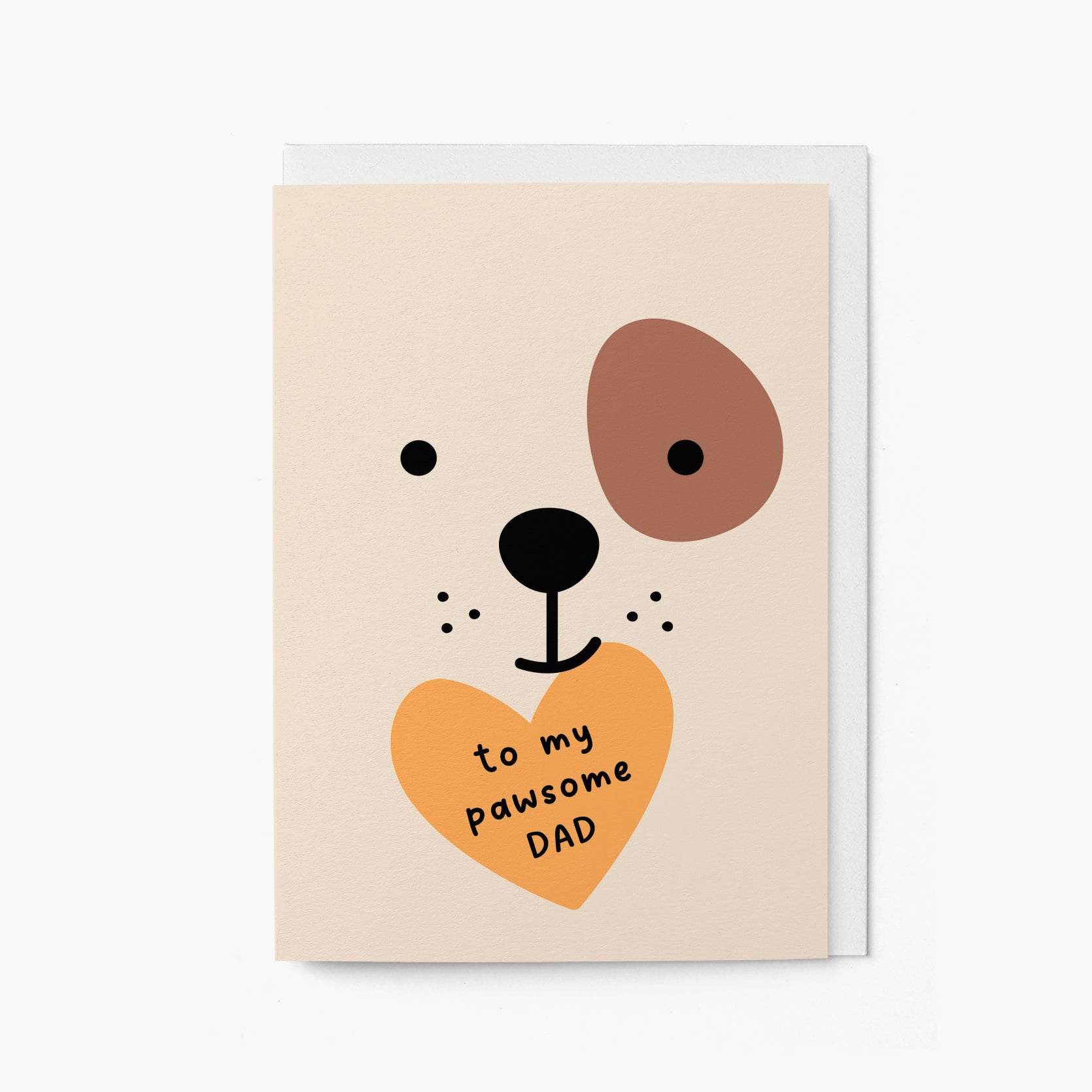 To my pawsome dad - Father's Day Greeting Card