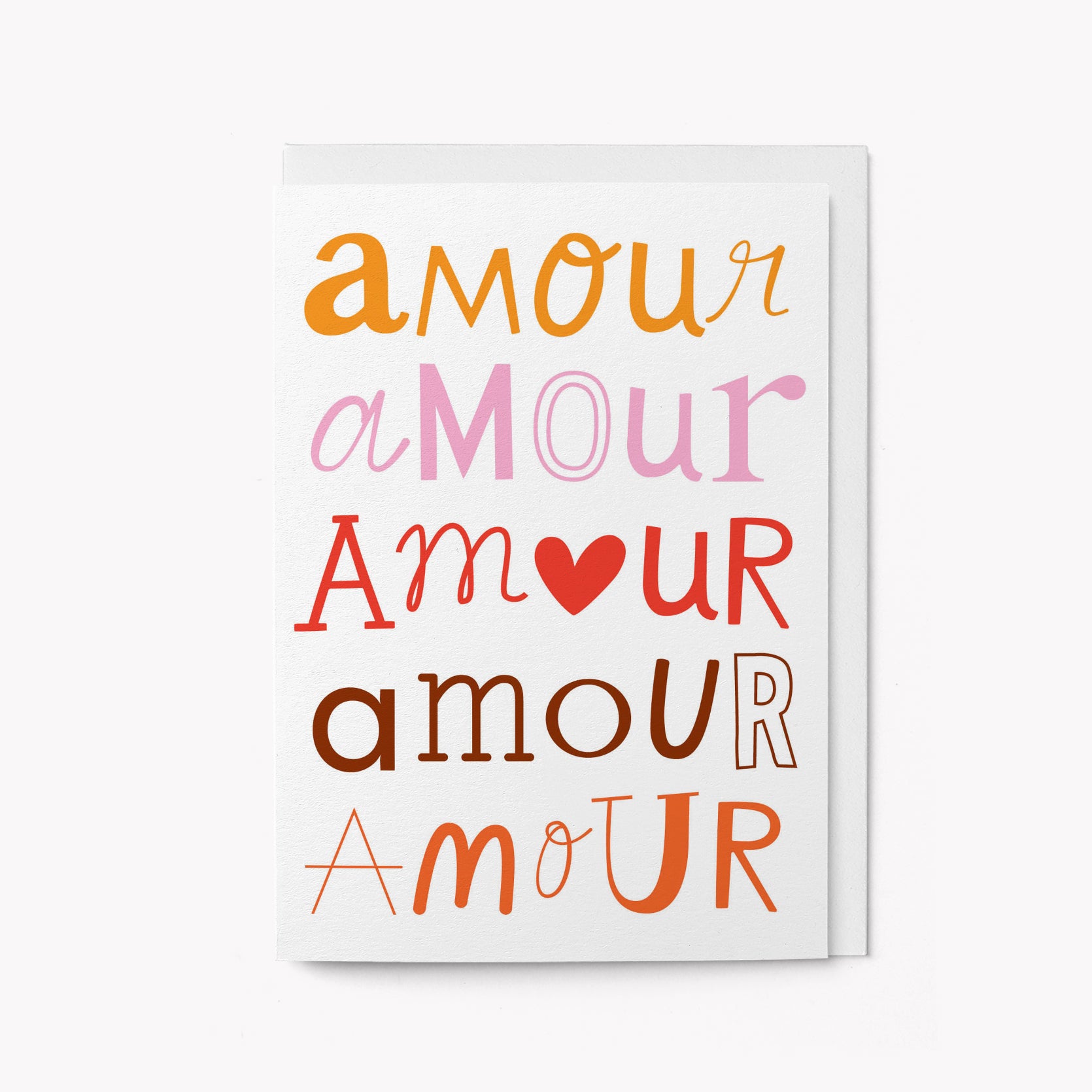 Amour amour - Greeting card