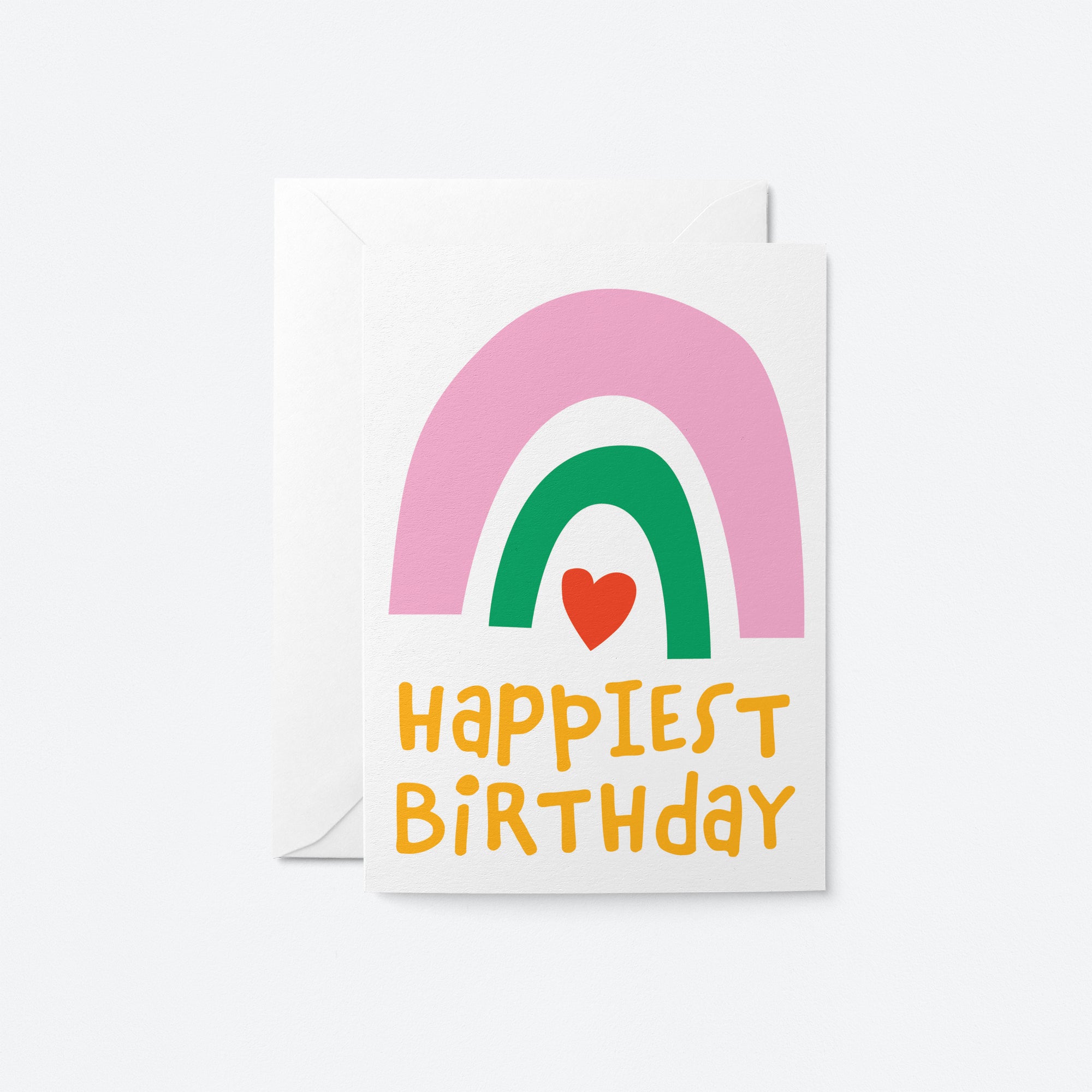 Happiest Birthday Rainbow - Greeting Card