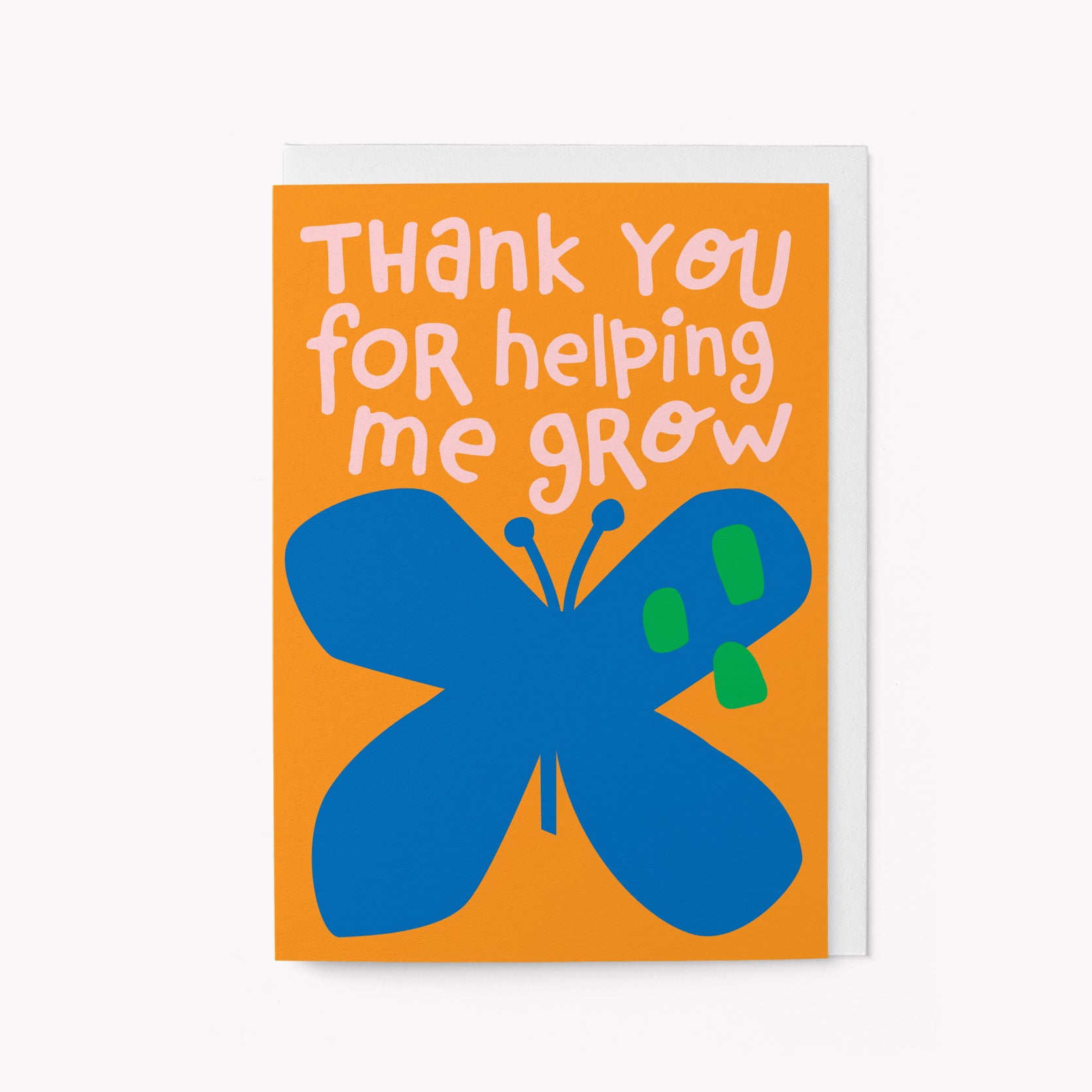 Helping me grow - Teacher card