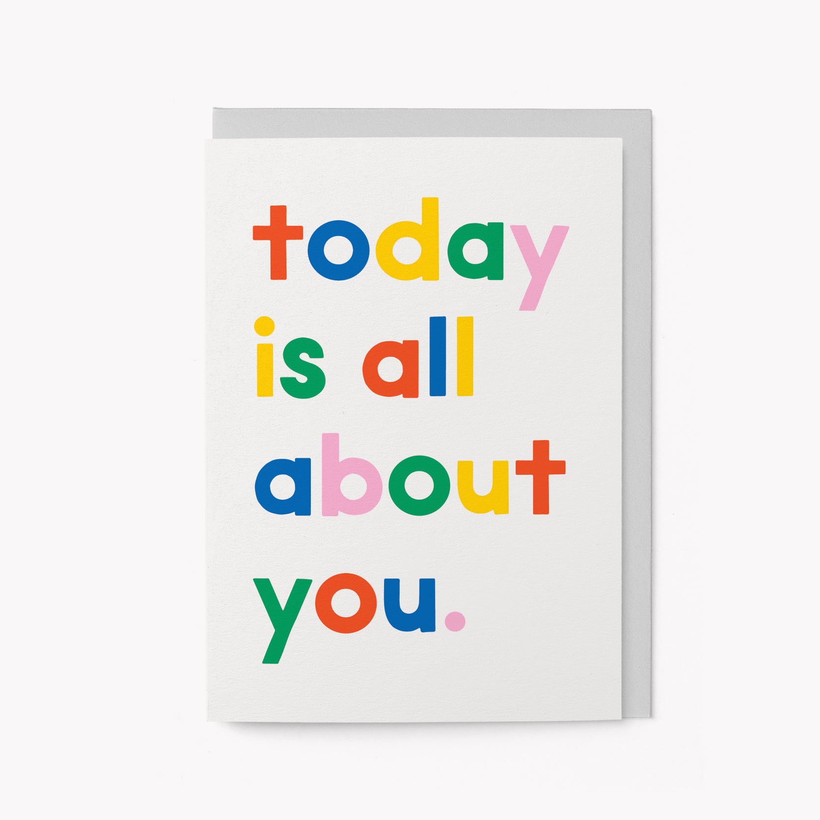 Today is all about you - Birthday Card