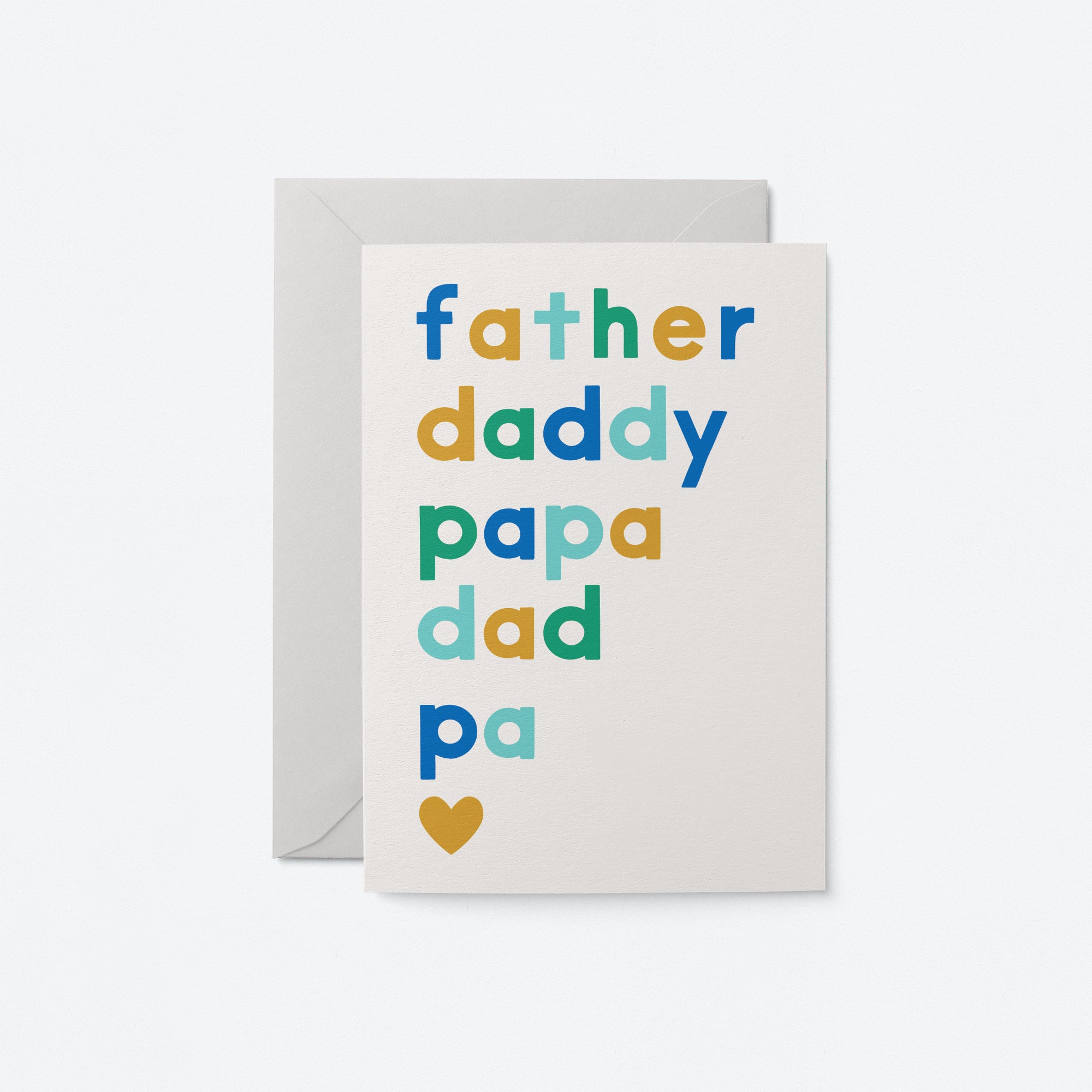 Father, daddy, papa - Greeting Card