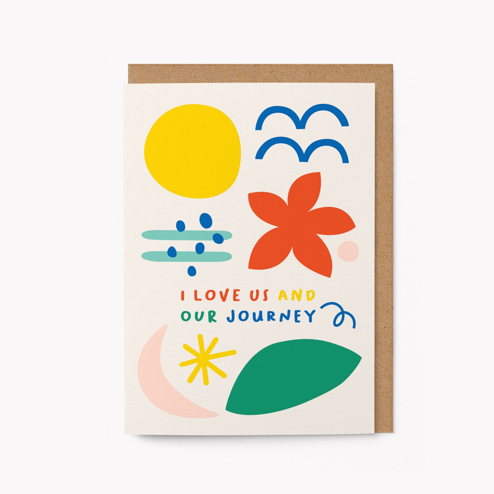 I love us and our journey - Greeting Card