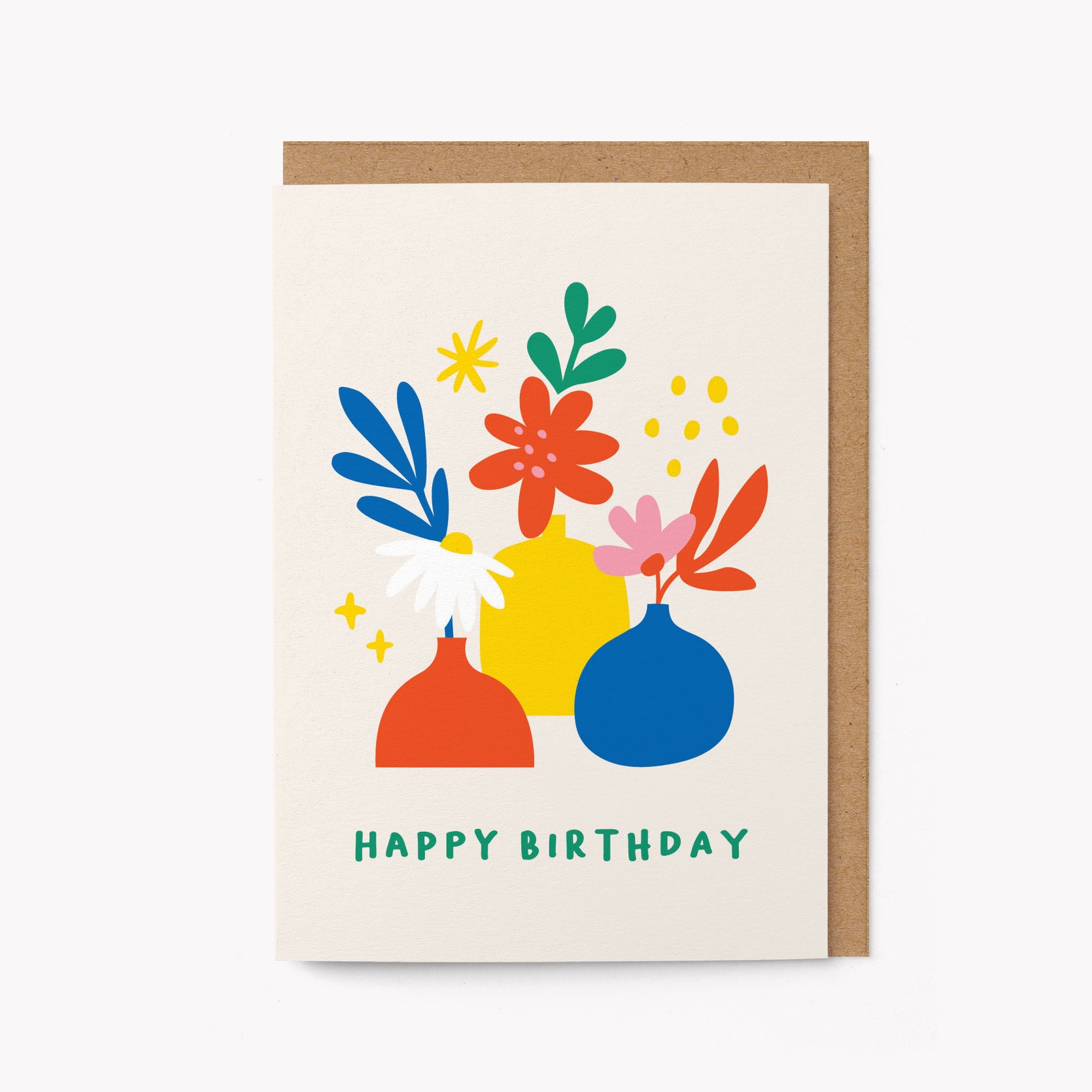 Birthday Flowers - Greeting card