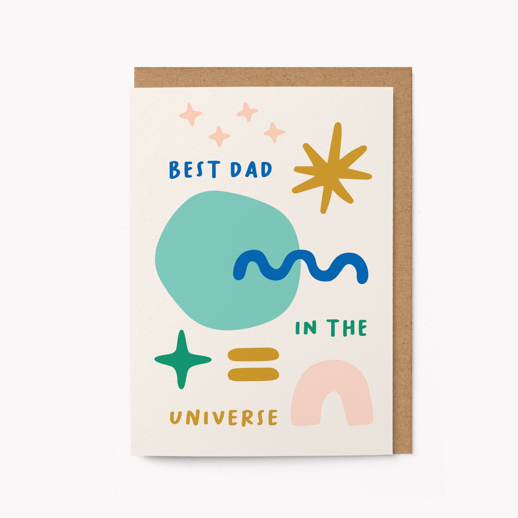 Best Dad in The Universe - Greeting Card