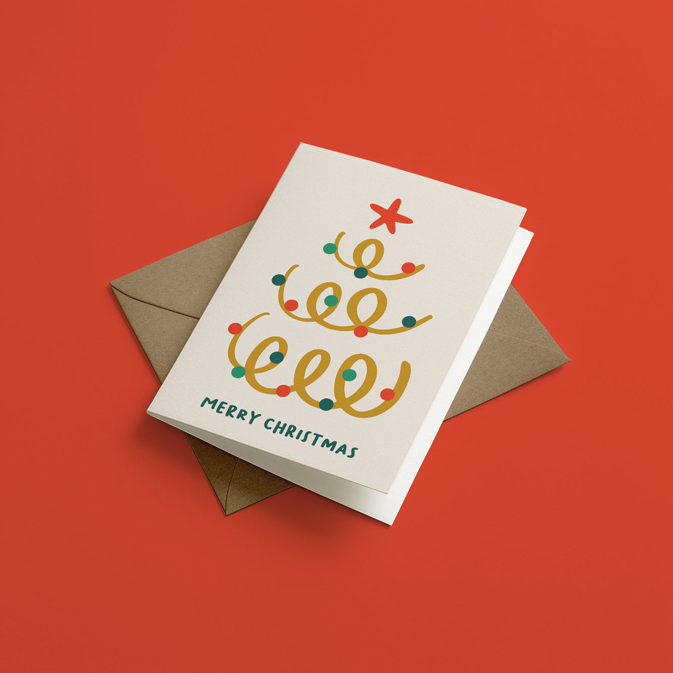 Merry Christmas Tree - Christmas card