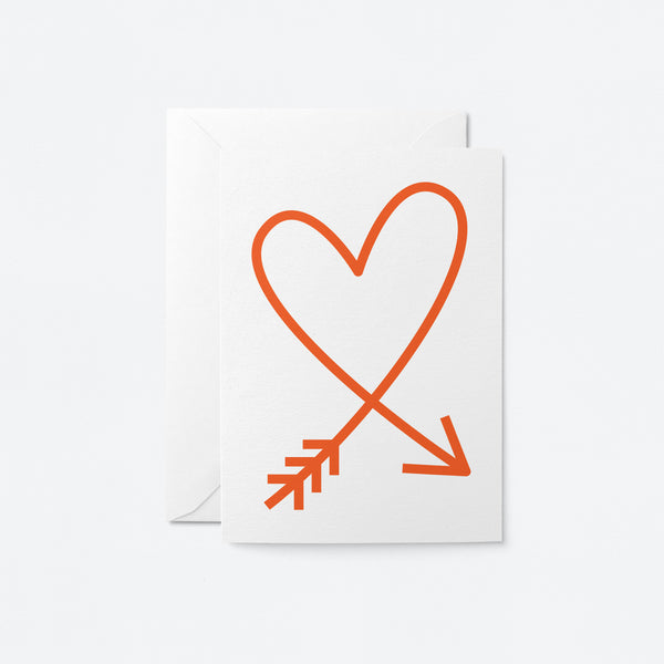Cupid's arrow - Love greeting card