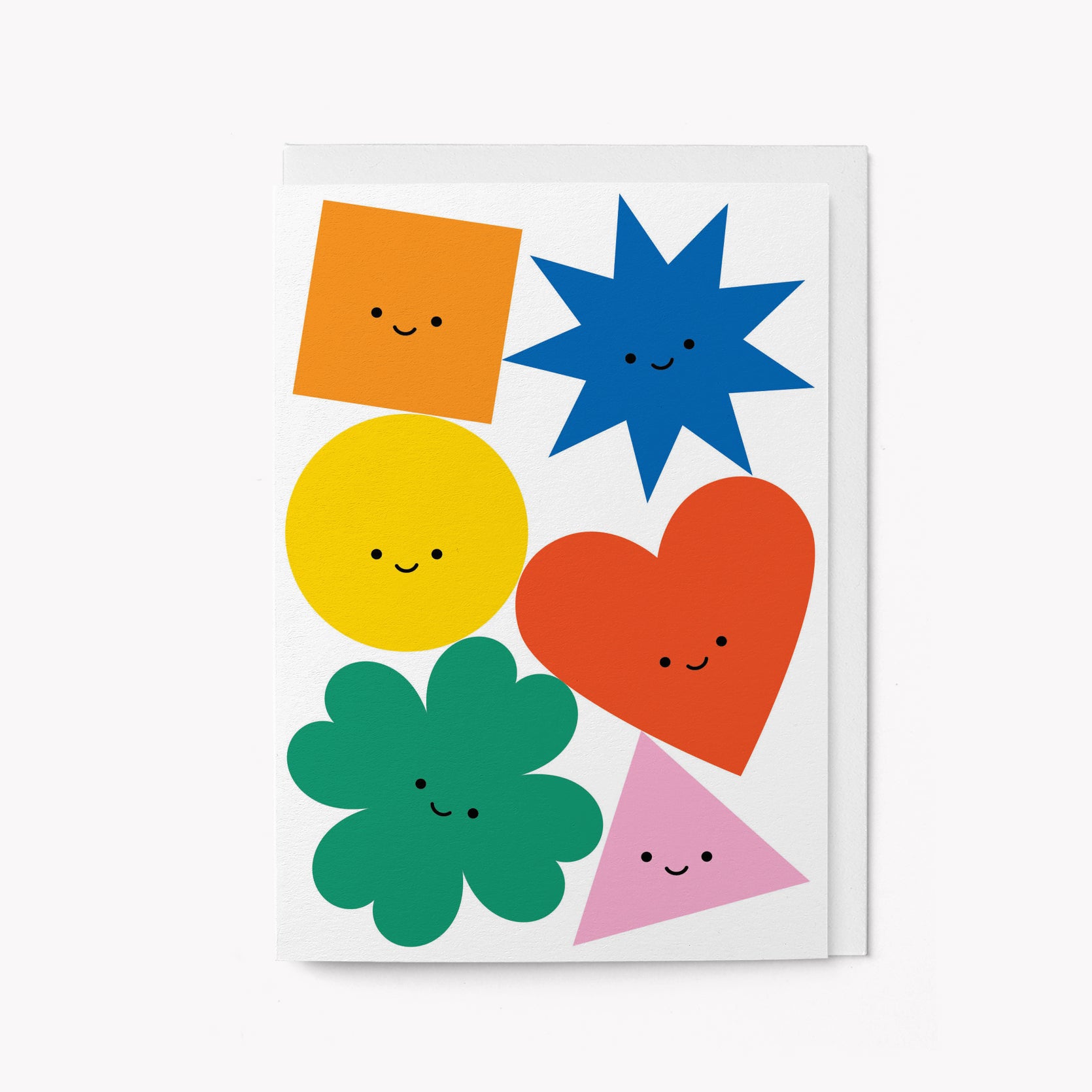 Happy Shapes - Greeting card