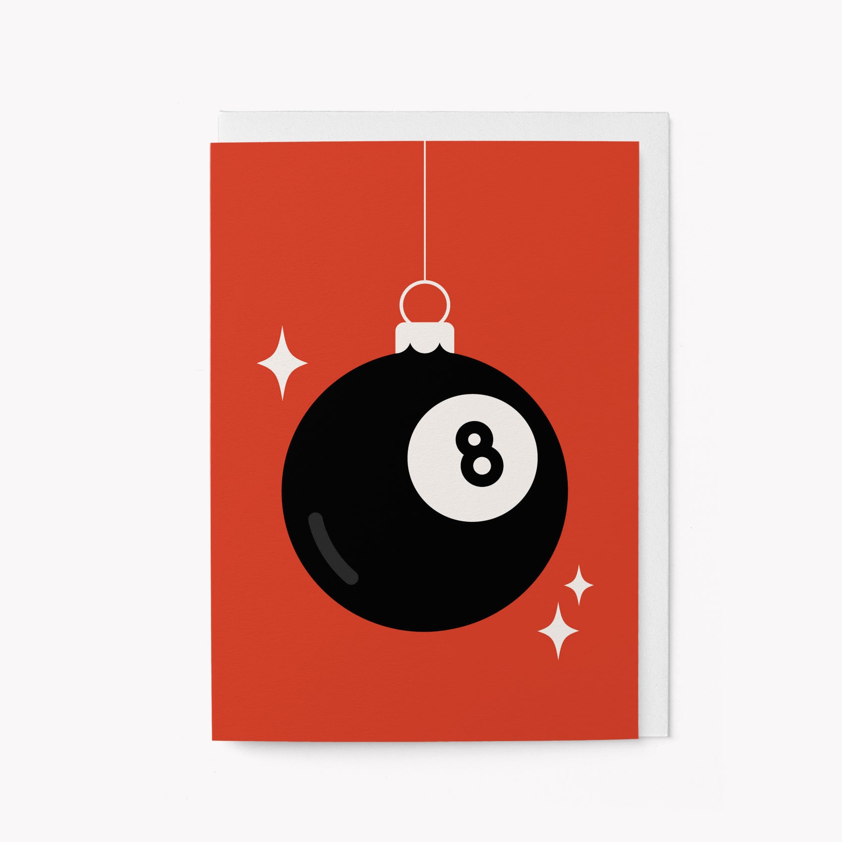 Eight-Ball Christmas Bauble - Holiday Card