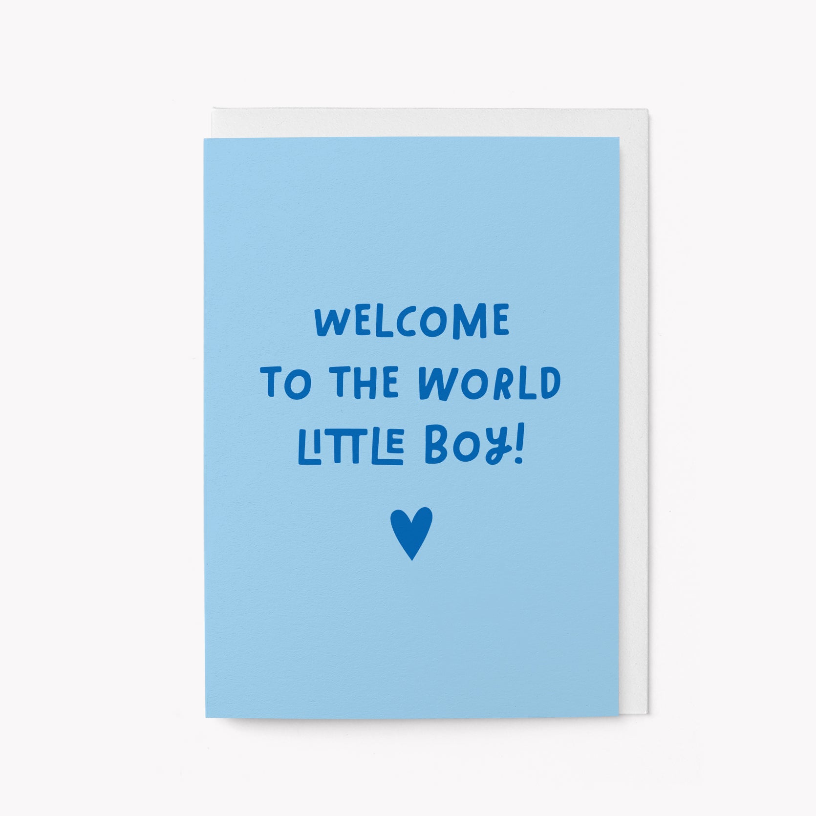 Welcome little boy - Baby card