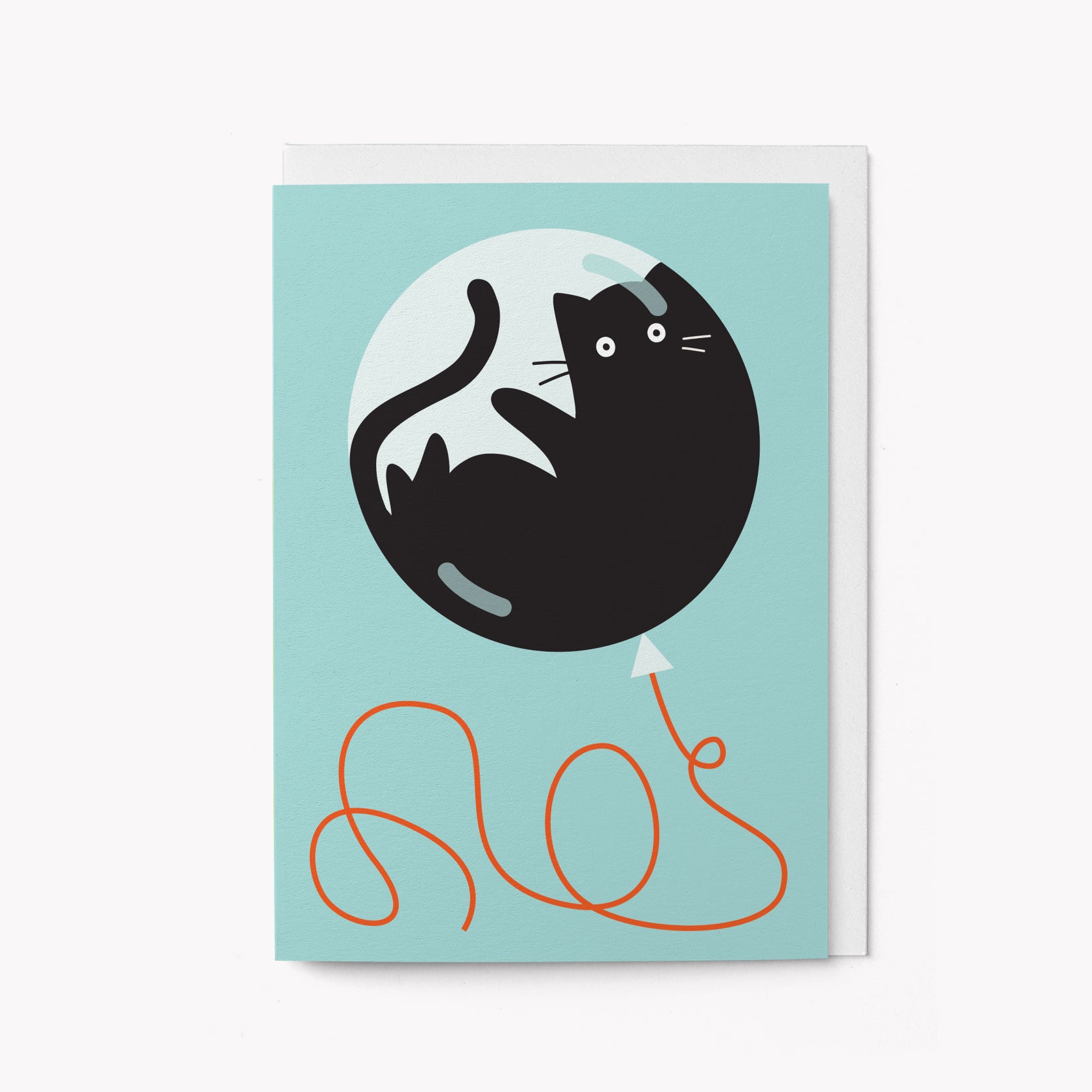 Flying cat - Greeting card