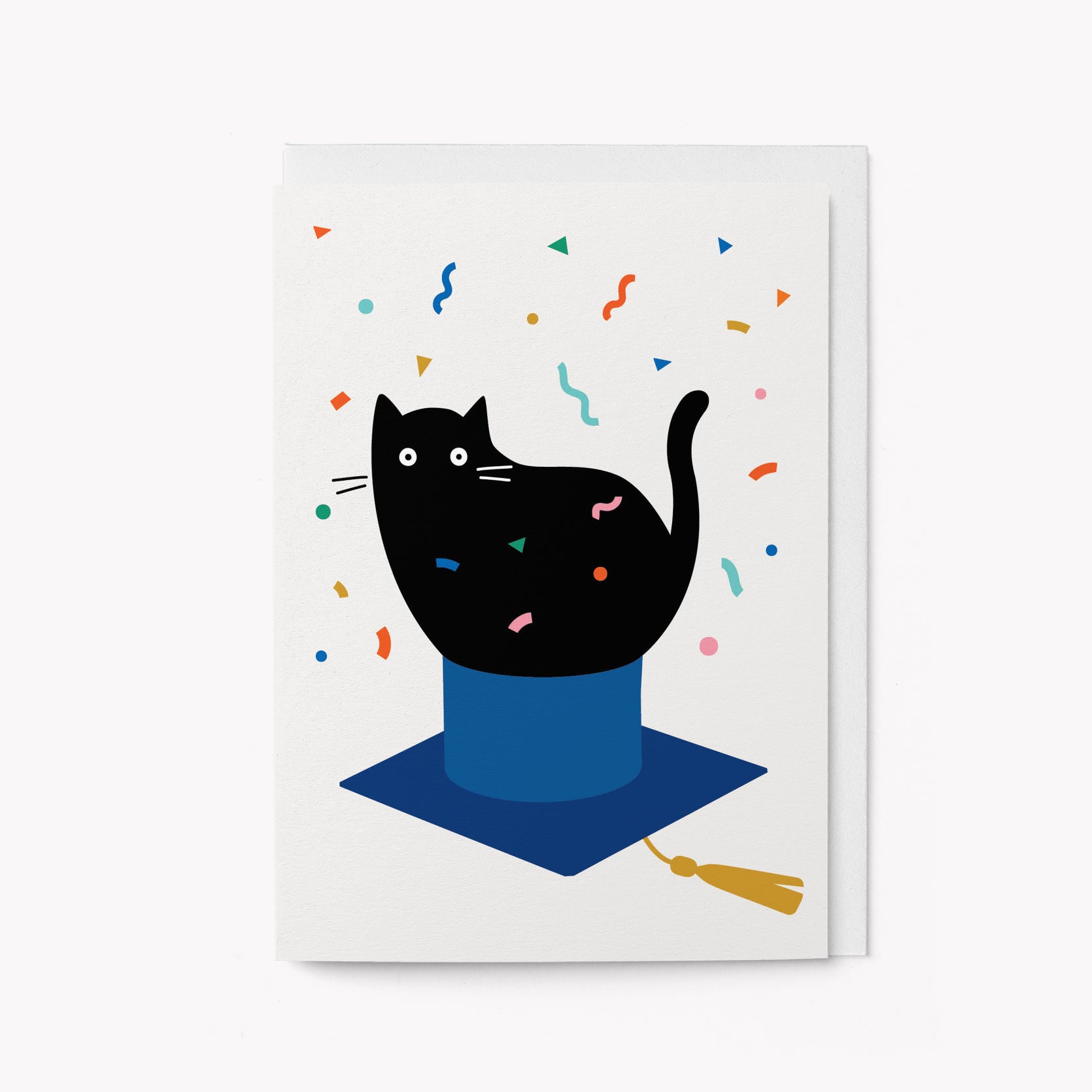Graduation Cat - Greeting Card