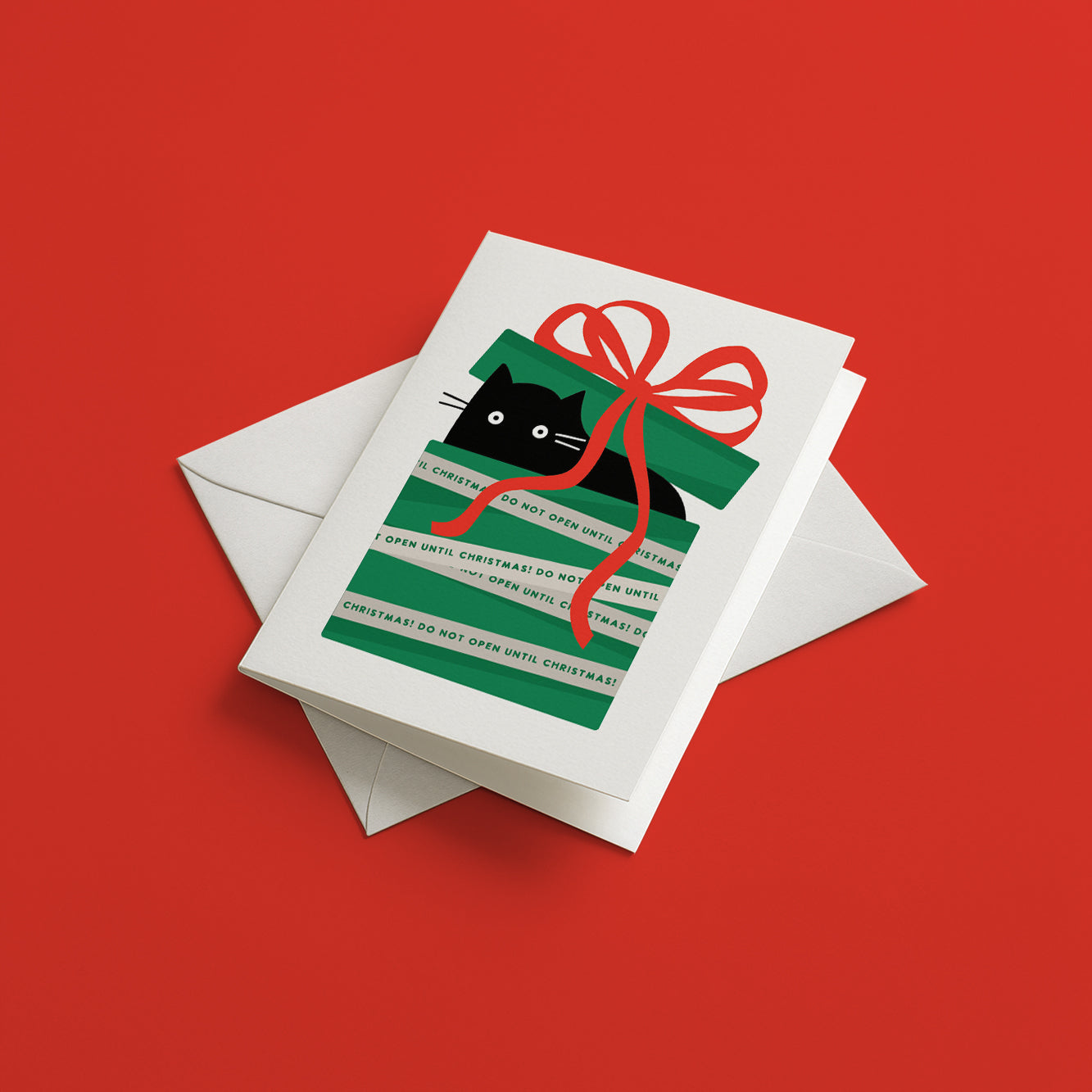 Christmas gift cat - Christmas card