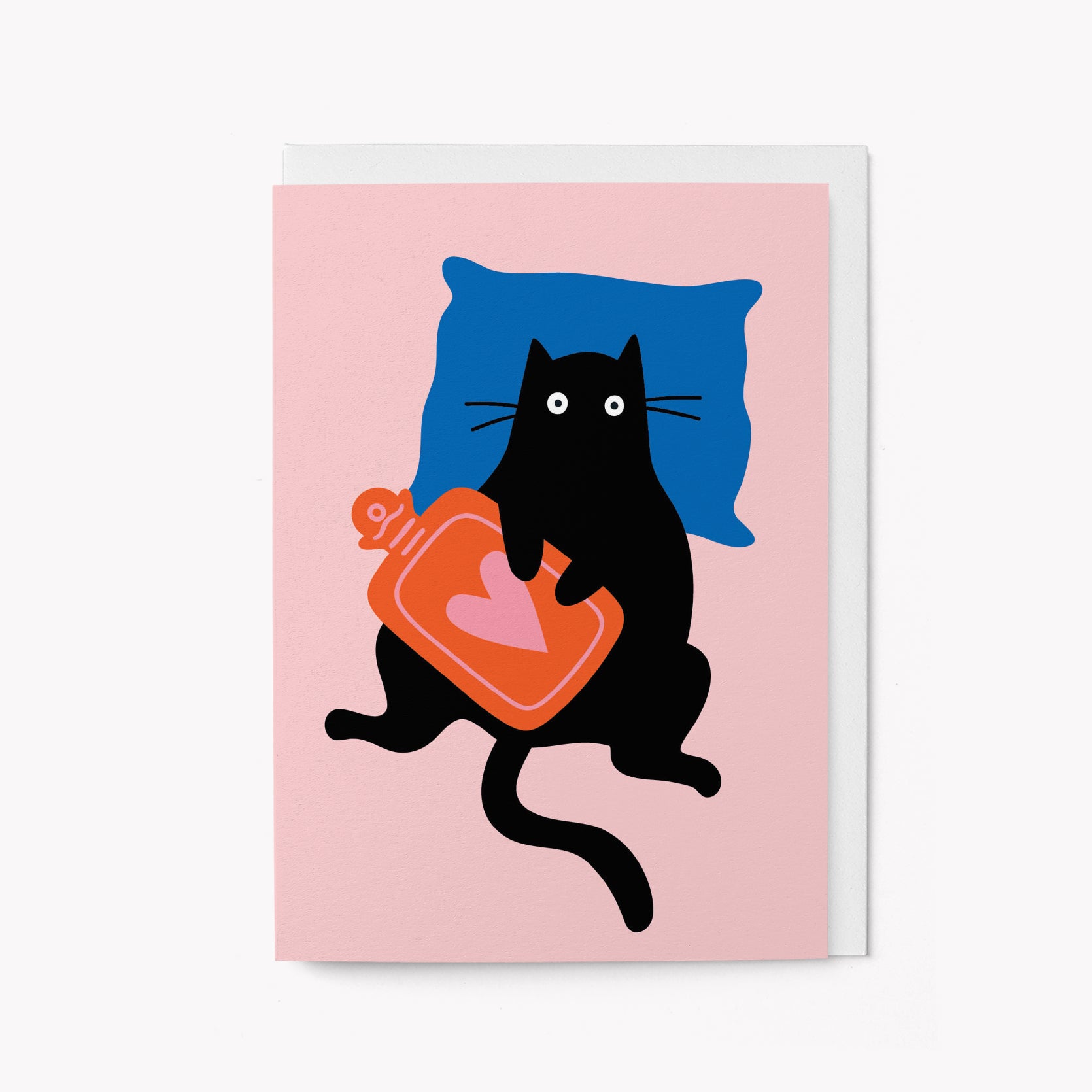 Cosy cat - Greeting card