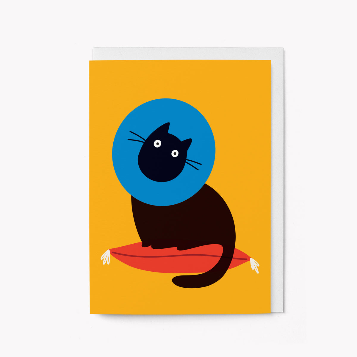 Poor cat - Get well card
