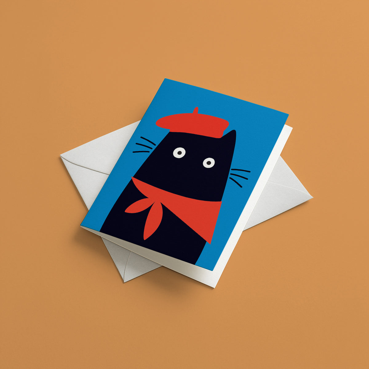 Parisian cat - Greeting card