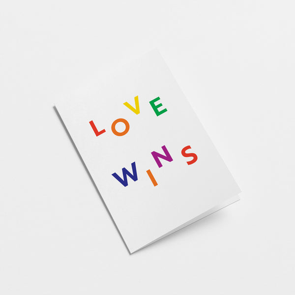 Love wins - Love Greeting card