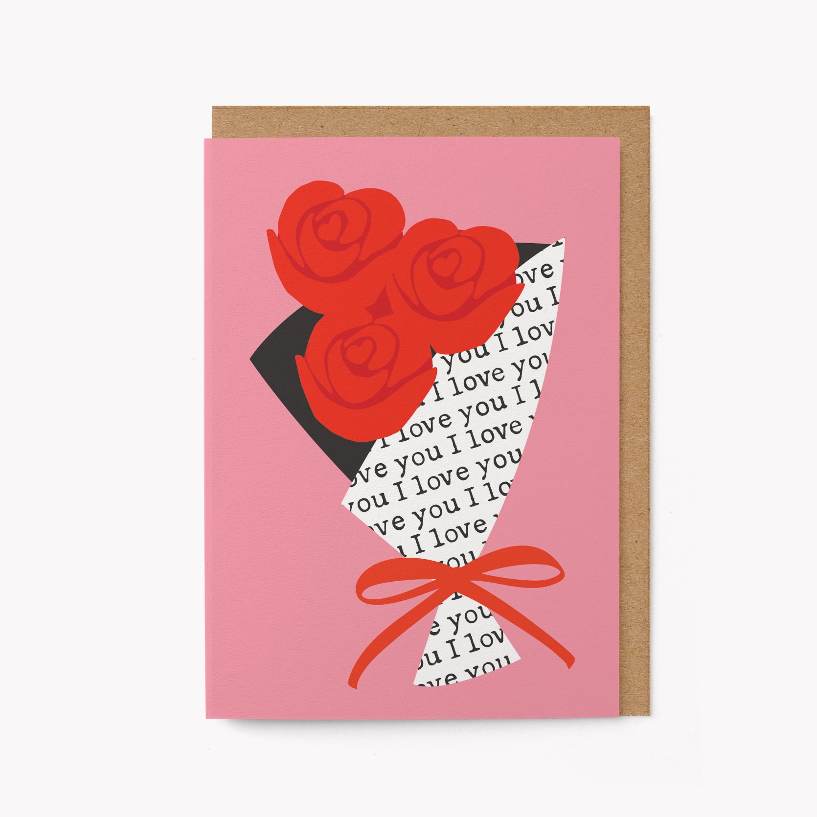 Love you bouquet - Greeting card
