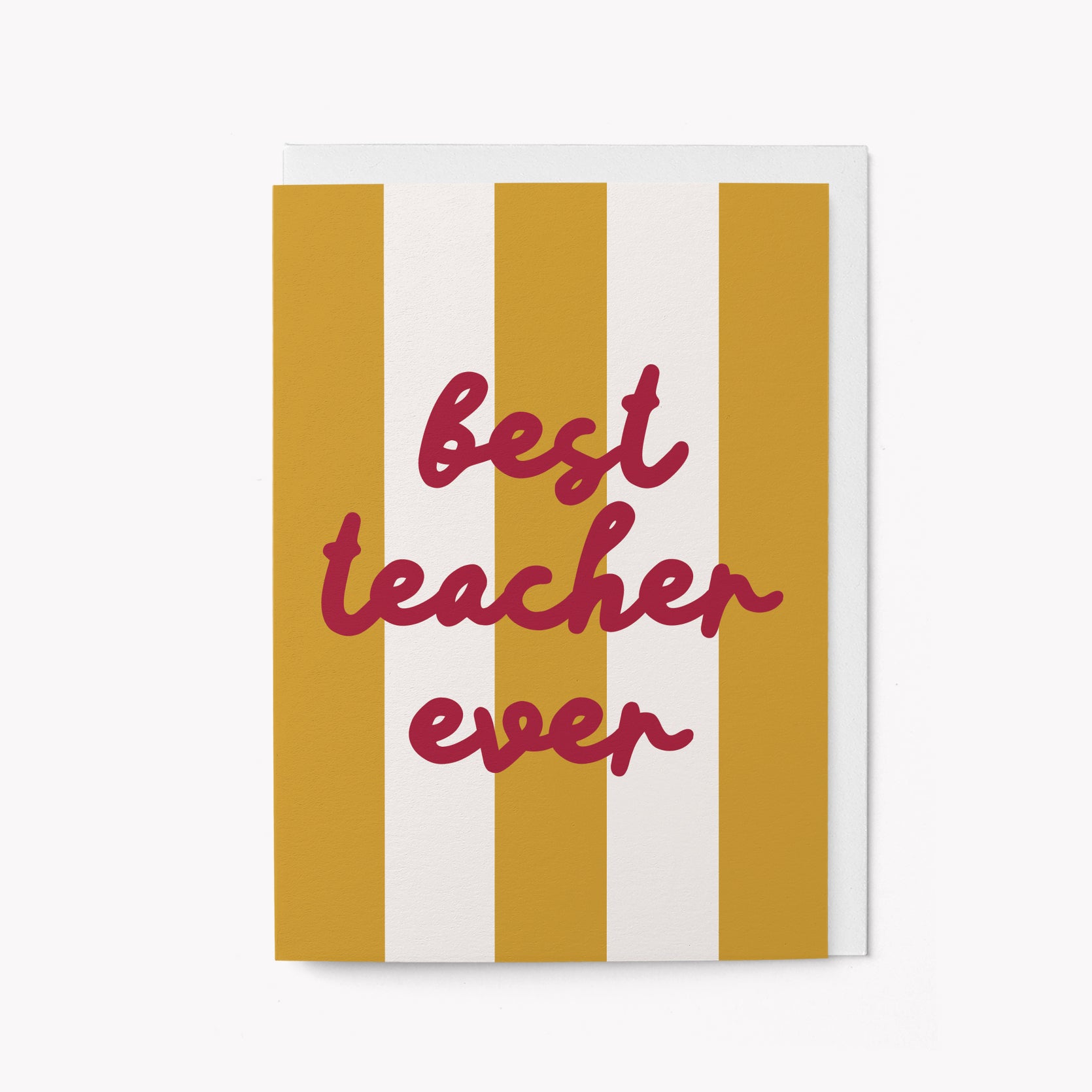 Best Teacher Ever - Greeting card