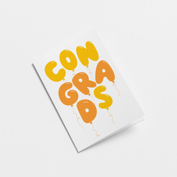 Congrads - Congratulations Greeting Card