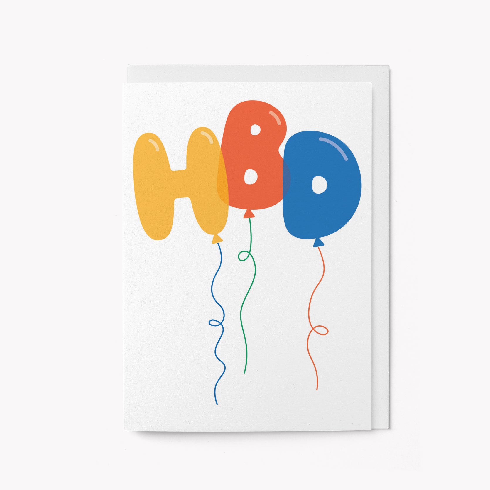 HBD Balloons - Birthday Card