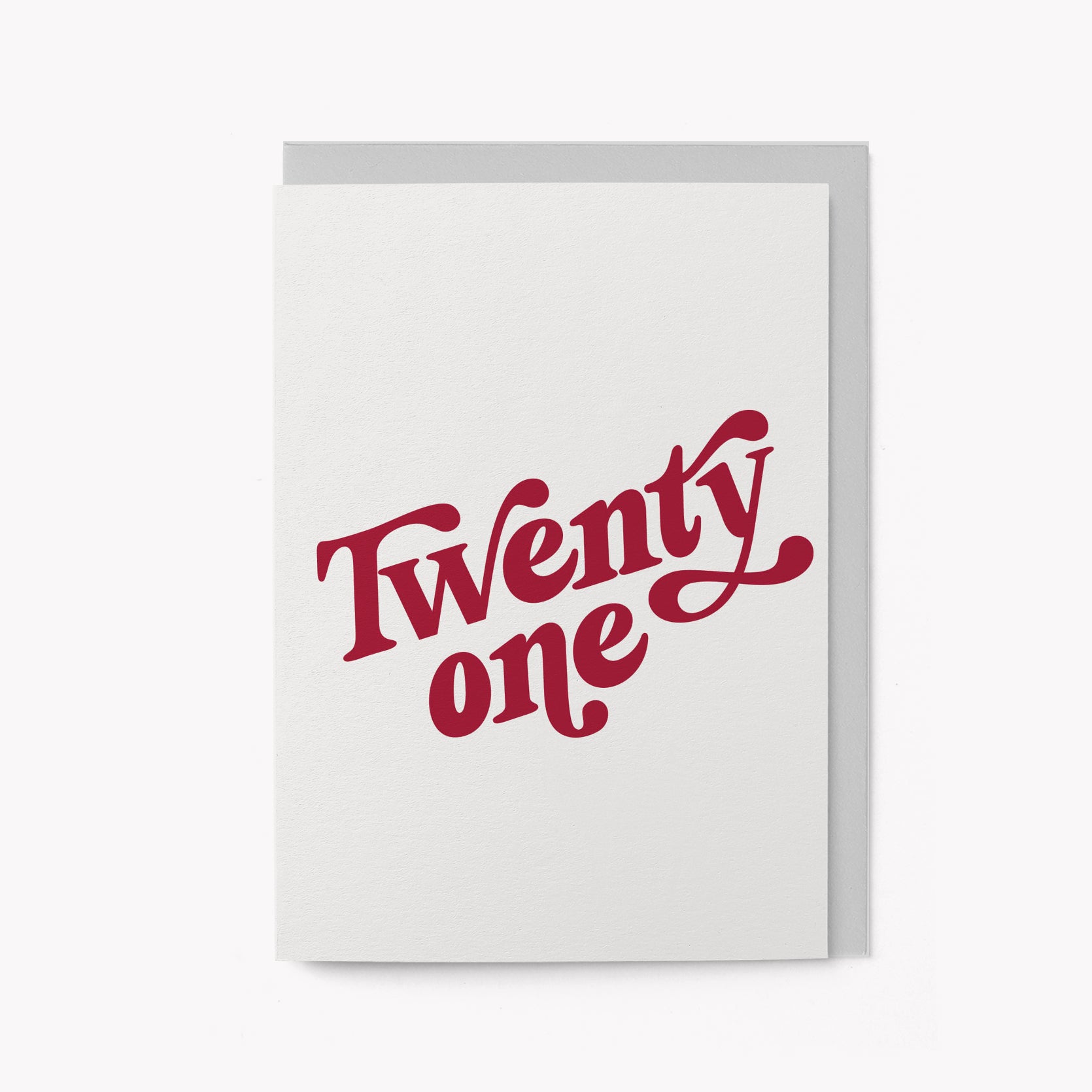 Twenty one - Milestone Birthday card