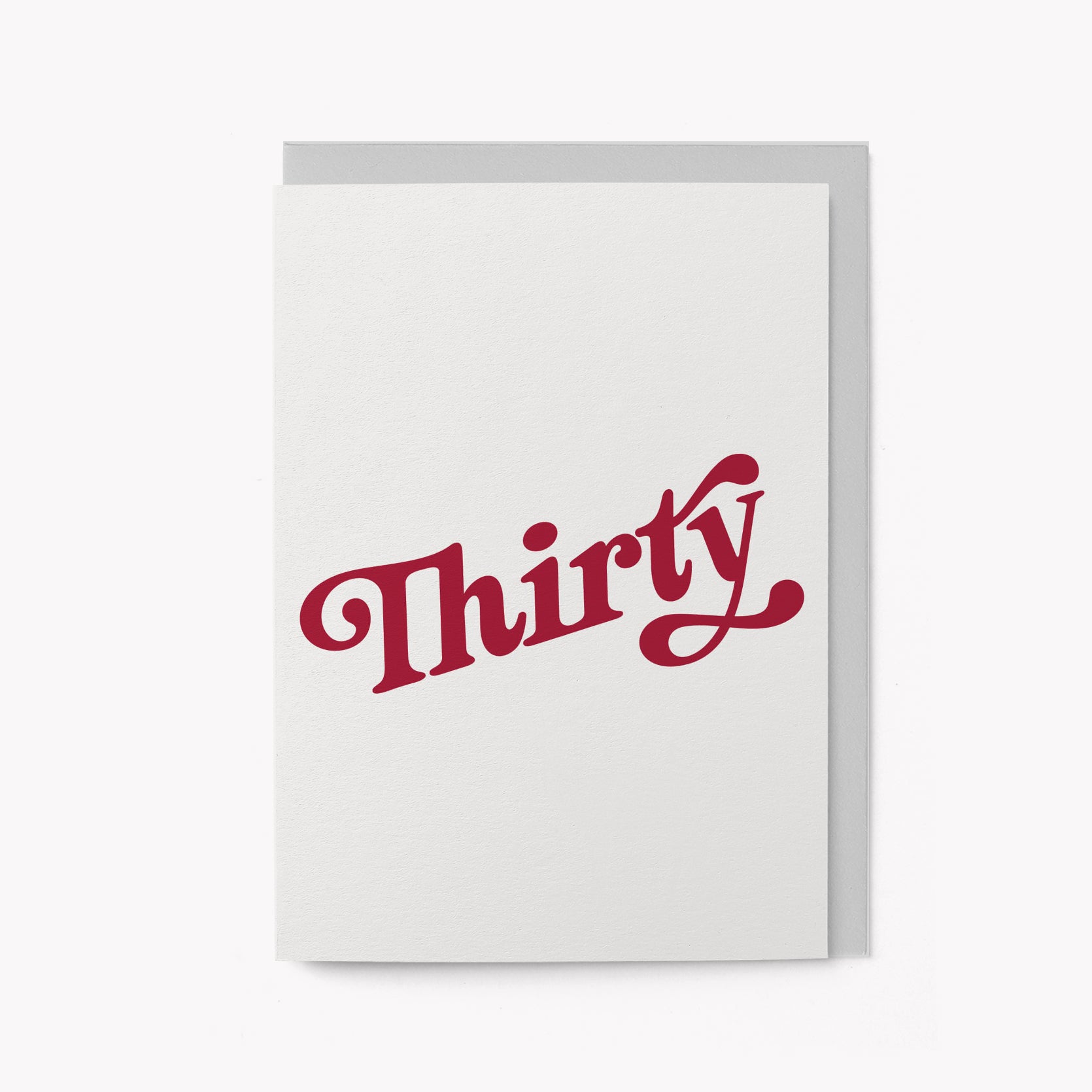 Thirty - Milestone Birthday card