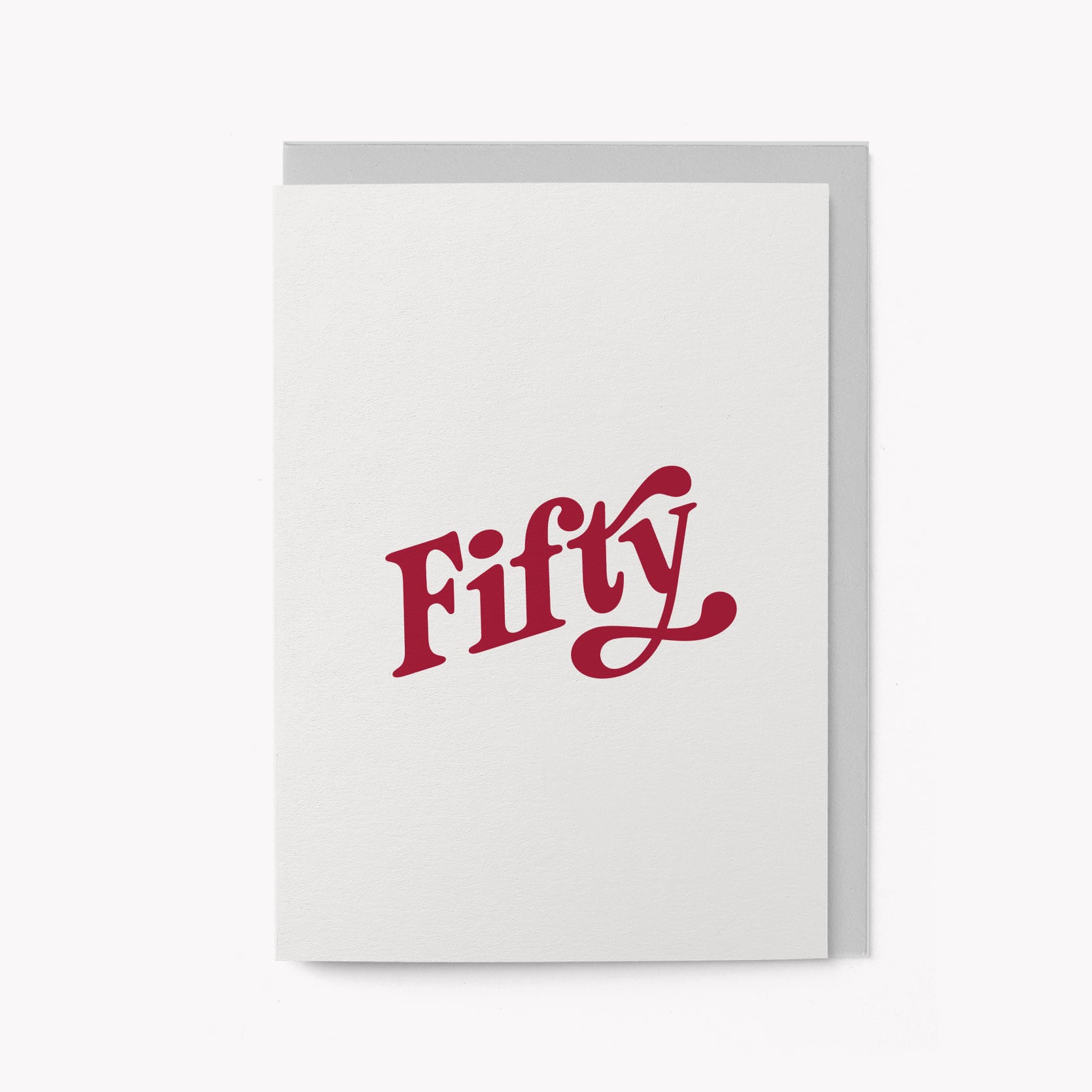 Fifty - Milestone Birthday card