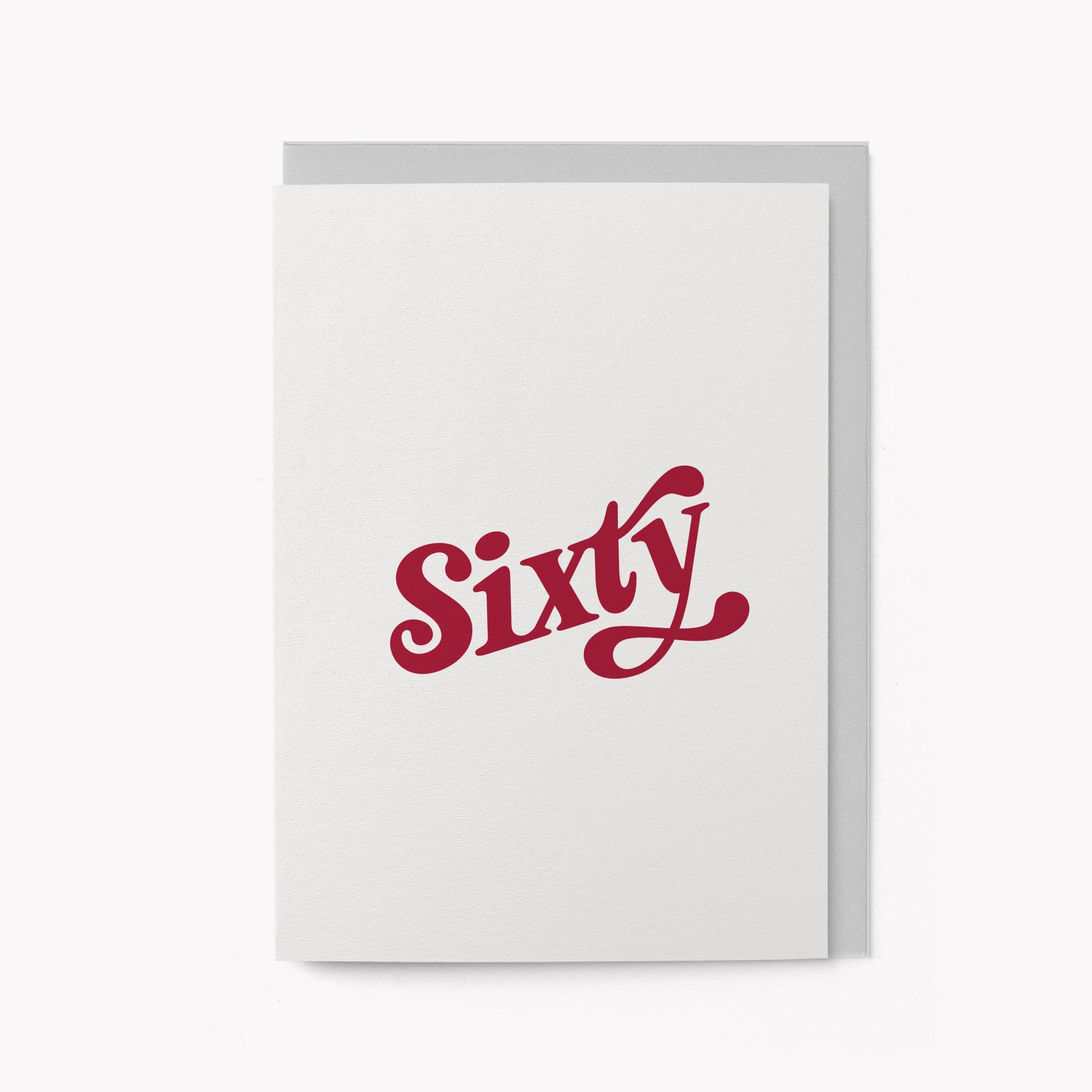 Sixty - Milestone Birthday card
