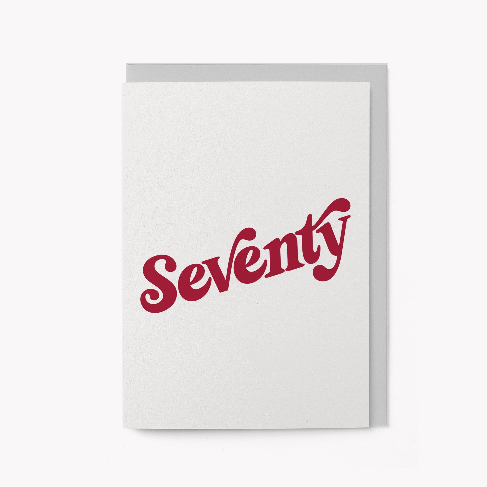 Seventy - Milestone Birthday card