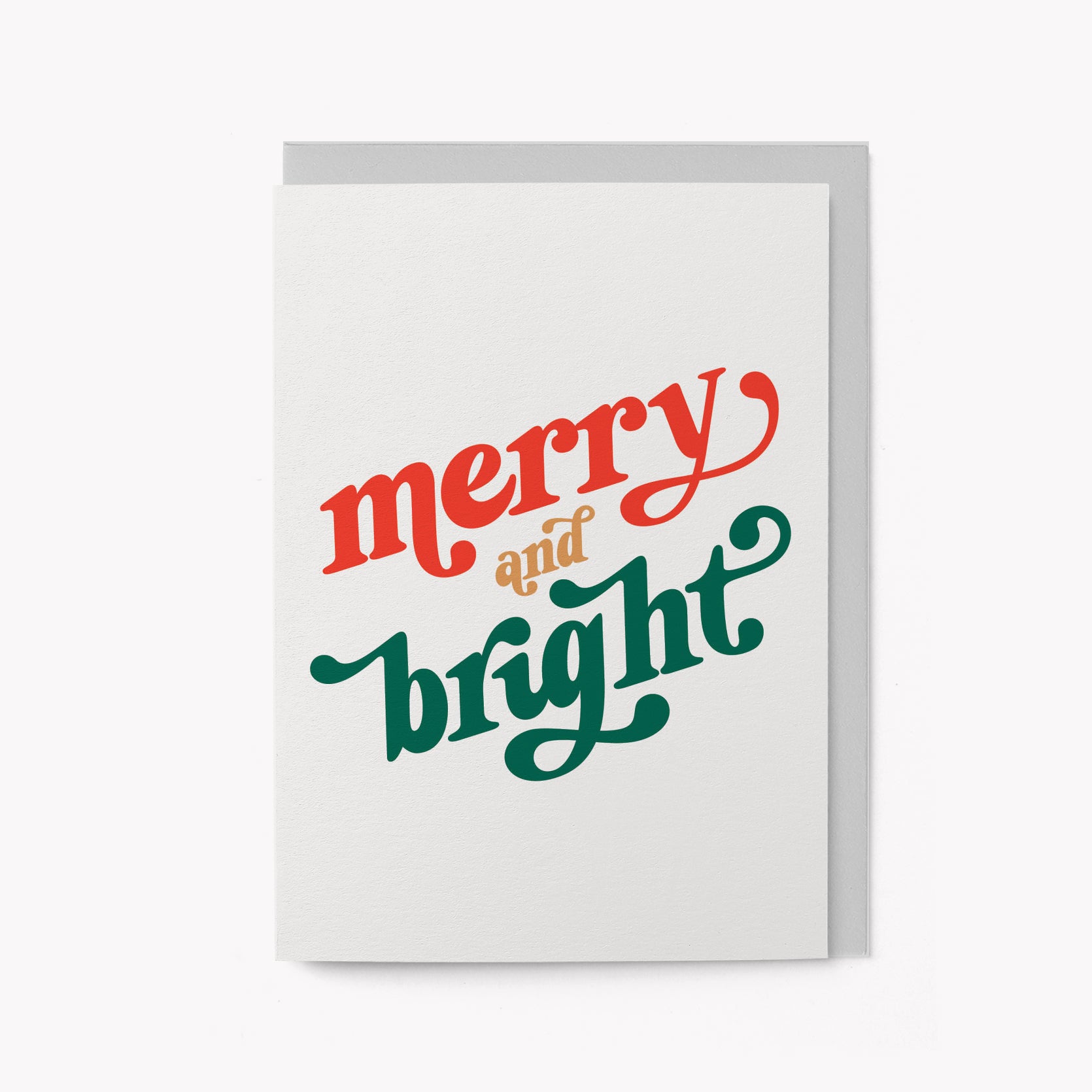 Merry and bright - Greeting card