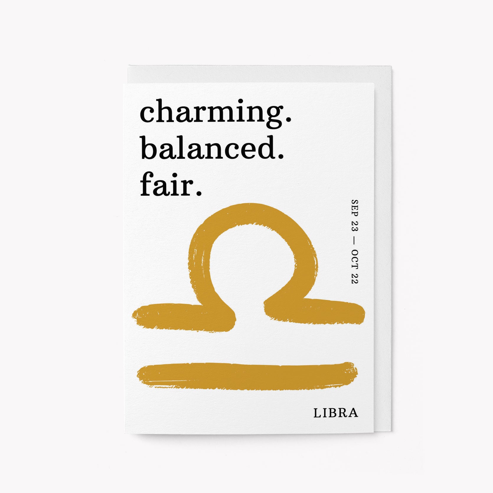 Libra Birthday Card