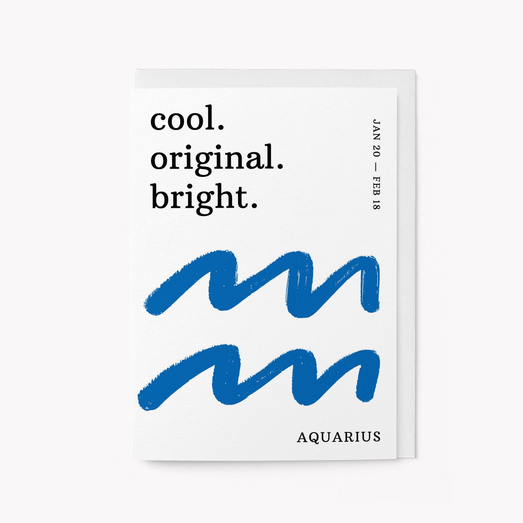 Aquarius Birthday Card