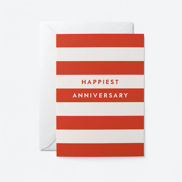 Happiest Anniversaire - Greeting Card