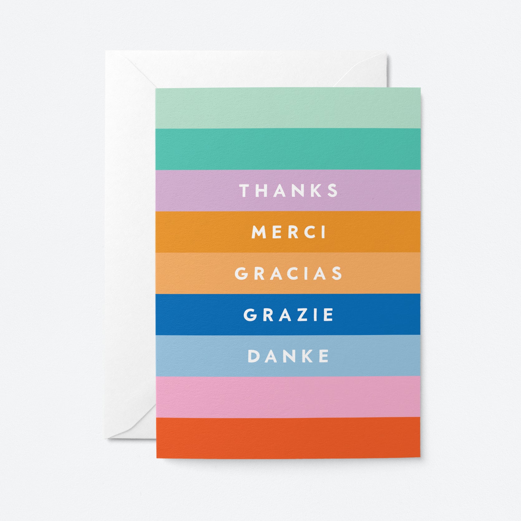 Thanks, Merci, Grazie, Danke - Greeting card