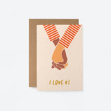 I love us - Love greeting card
