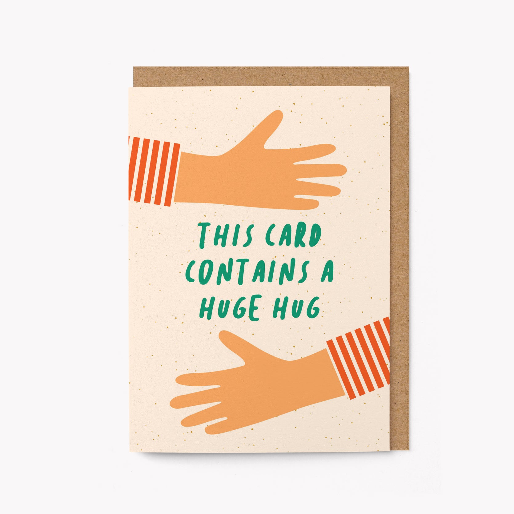 This card contains a huge hug - Greeting card