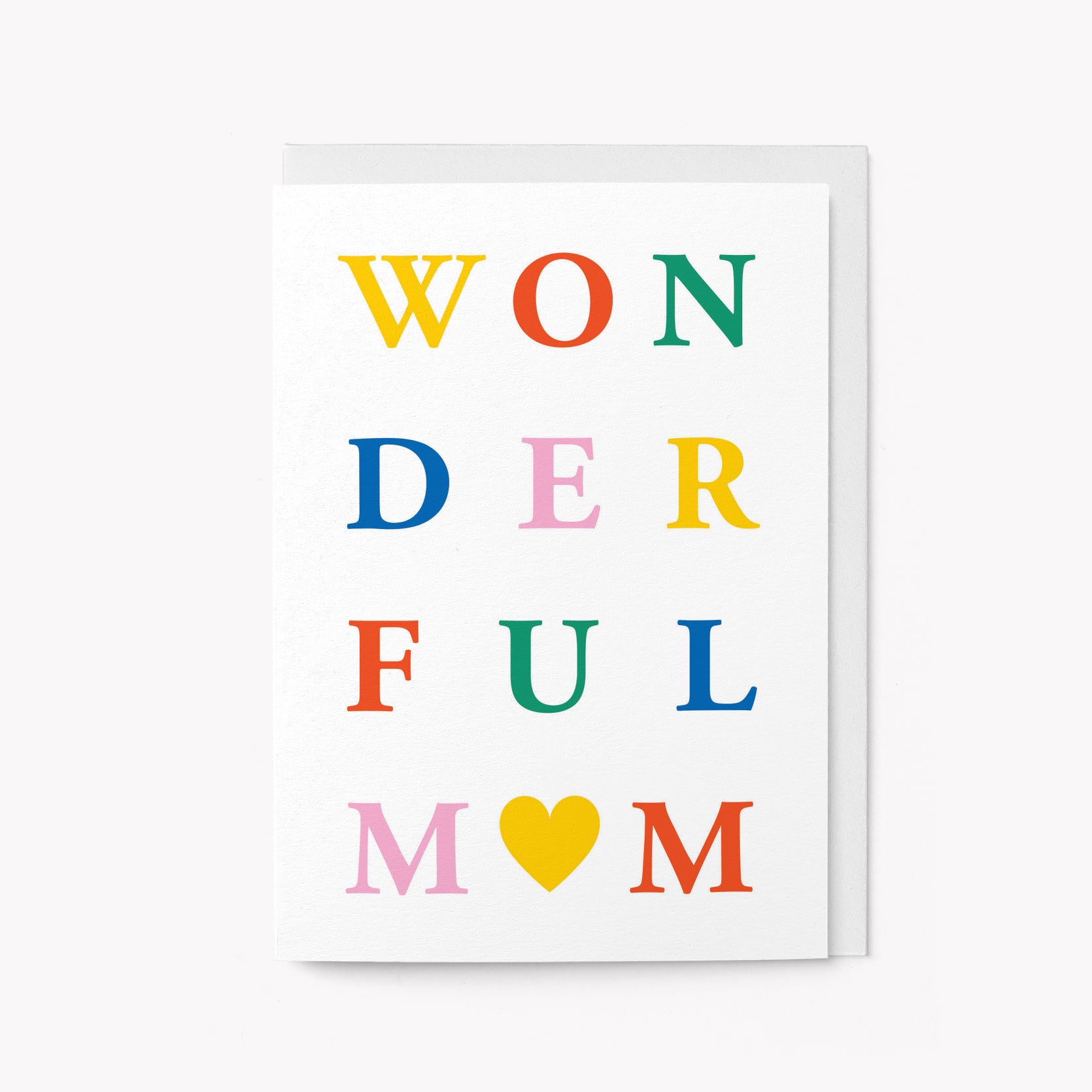 Wonderful Mum - Mother's Day greeting card