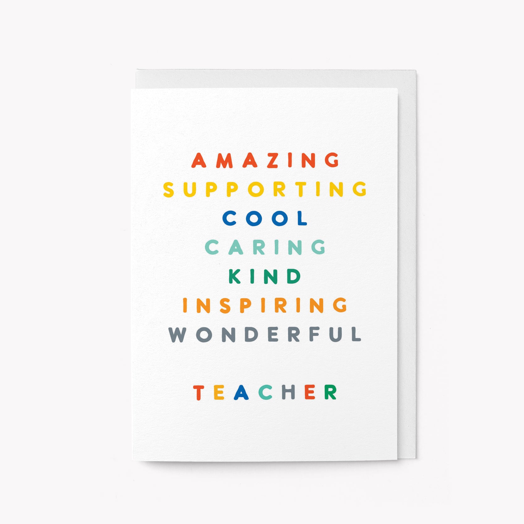 Wonderful Teacher - Greeting card