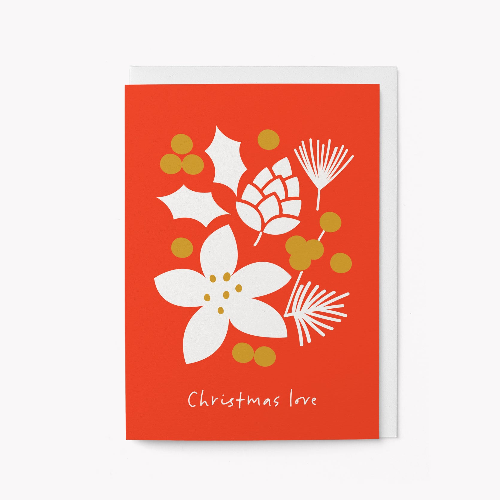 Christmas Love - Seasonal Greeting Card - Holiday Card