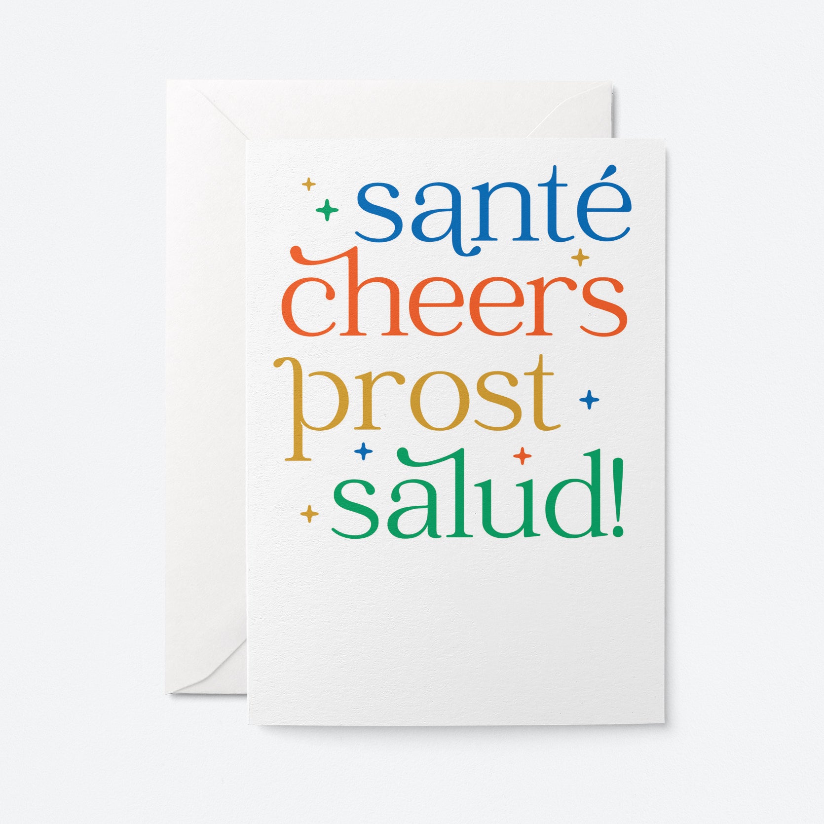 Sante, cheers, prost - Greeting card