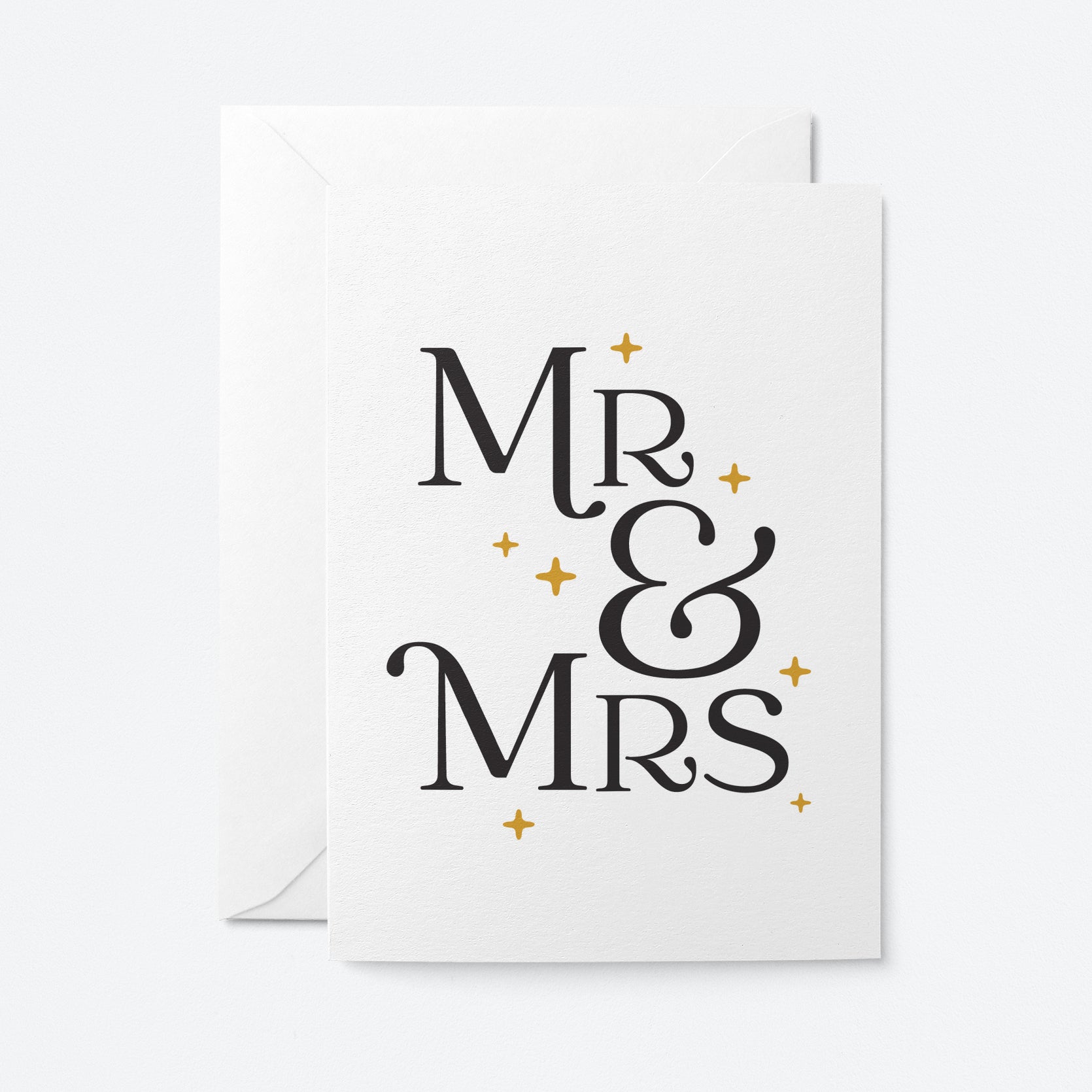 Mr & Mrs - Wedding card