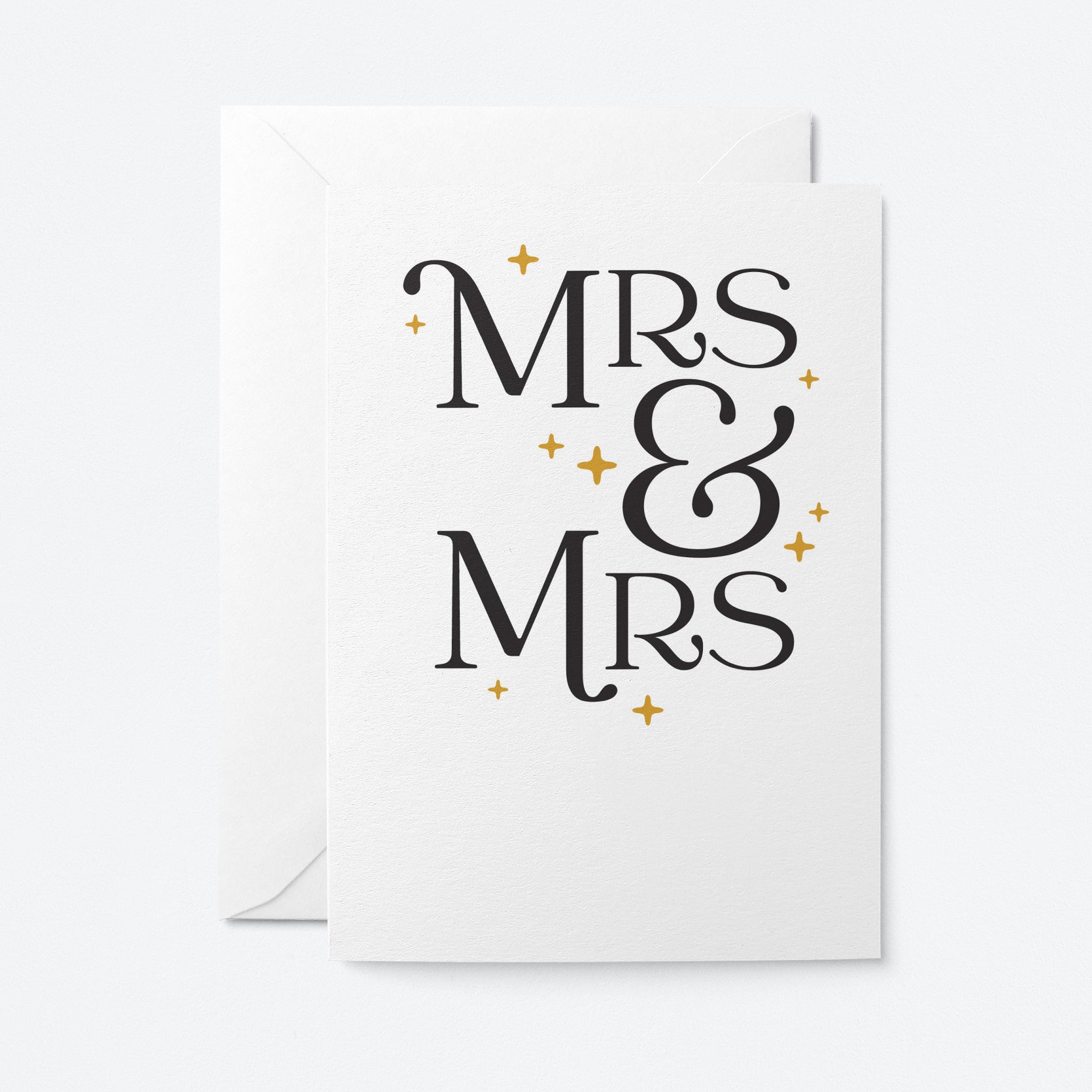 Mrs & Mrs - Wedding card