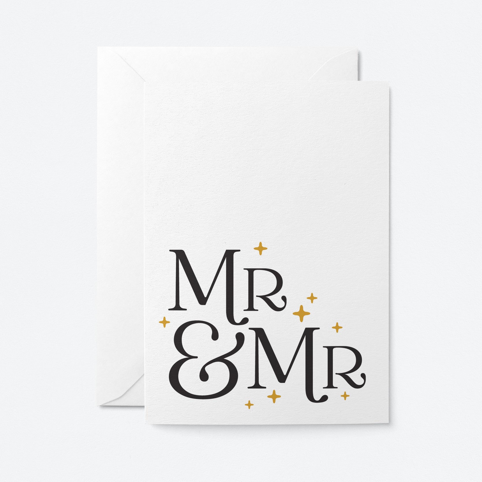 Mr & Mr - Wedding card